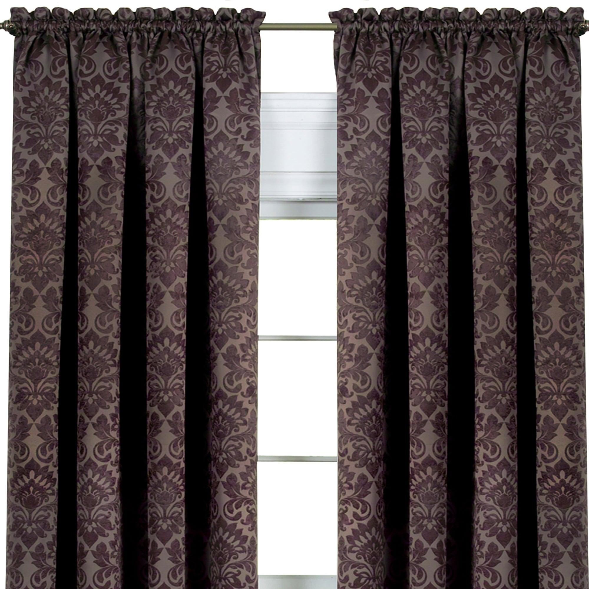 Achim Sutton Window Curtain Panel 52x63 - Brown