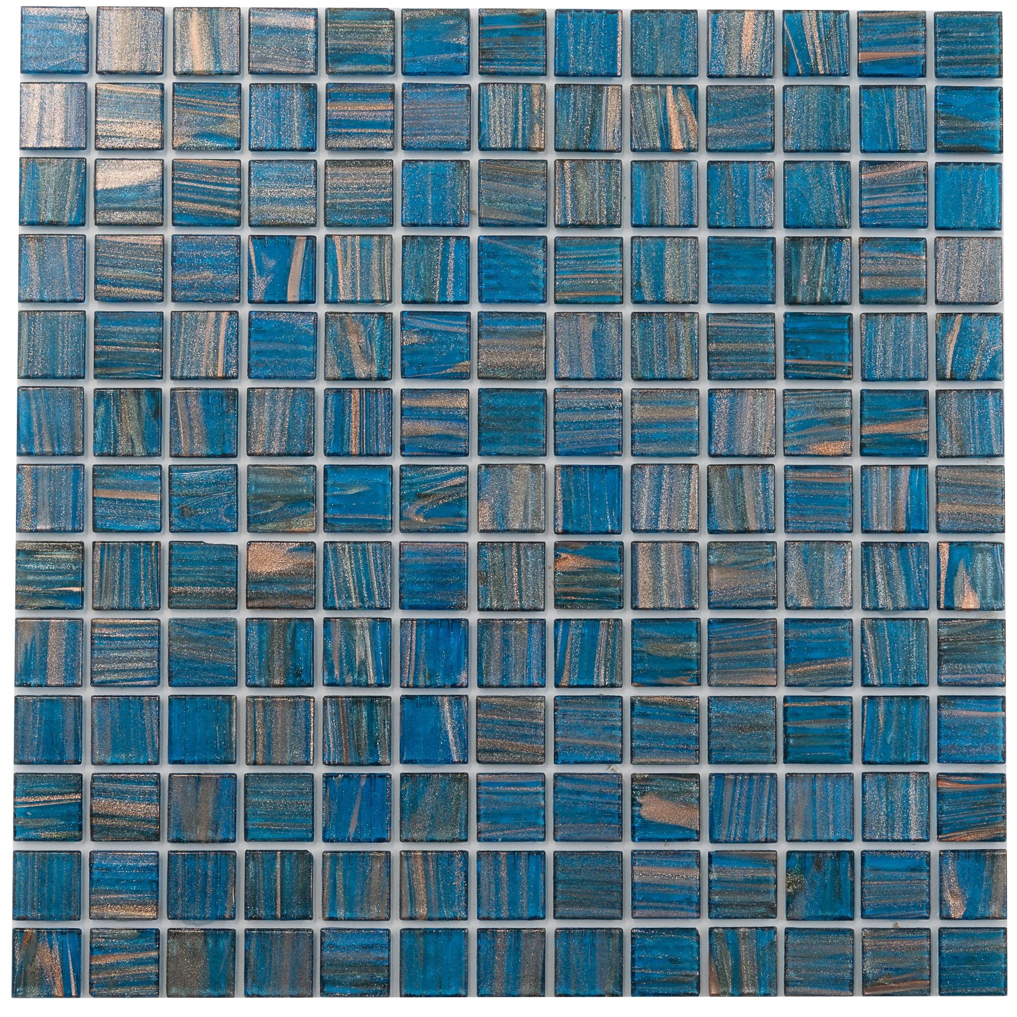 Celestial 0.8" x 0.8" Glass Grid Mosaic Wall & Floor Tile