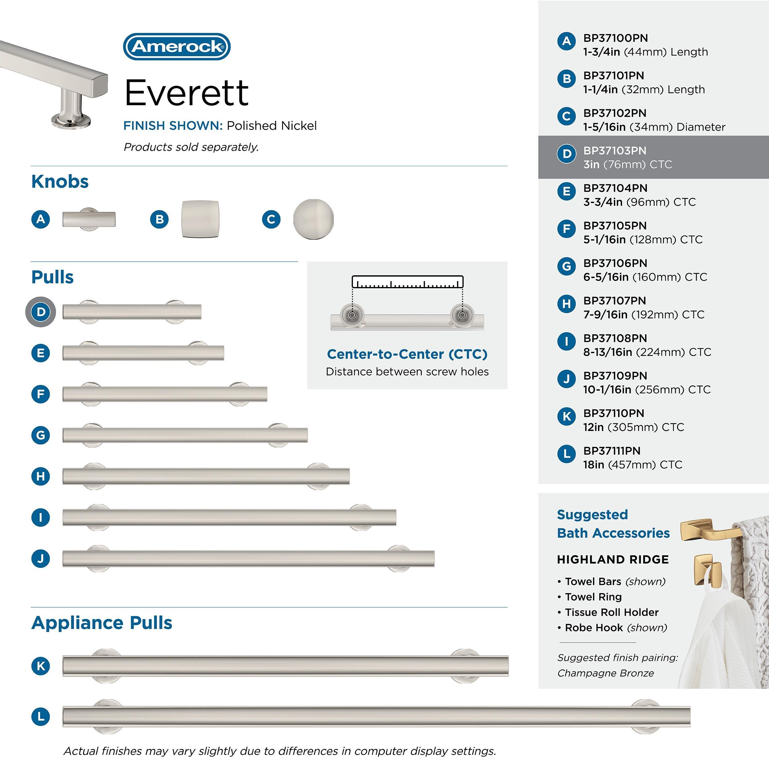 Everett 3" Center to Center Bar Pull