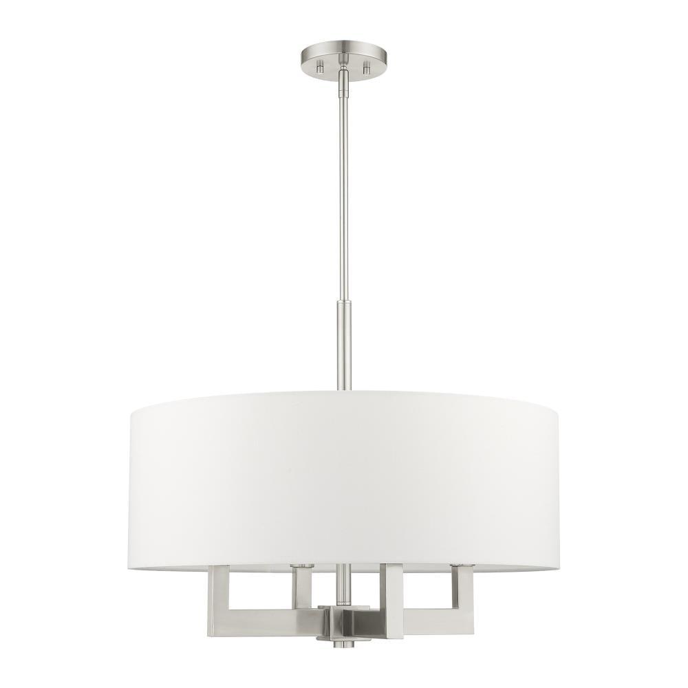 Livex Lighting Cresthaven 4 - Light Chandelier in  Brushed Nickel