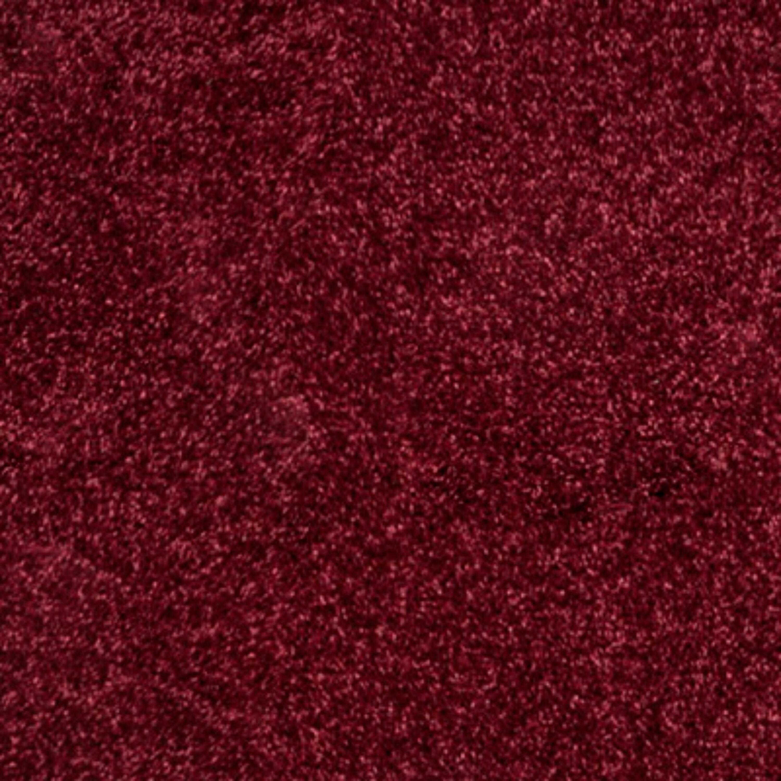 3'x5'Oval  Haze Solid Low-Pile, Dark Red - JONATHAN Y