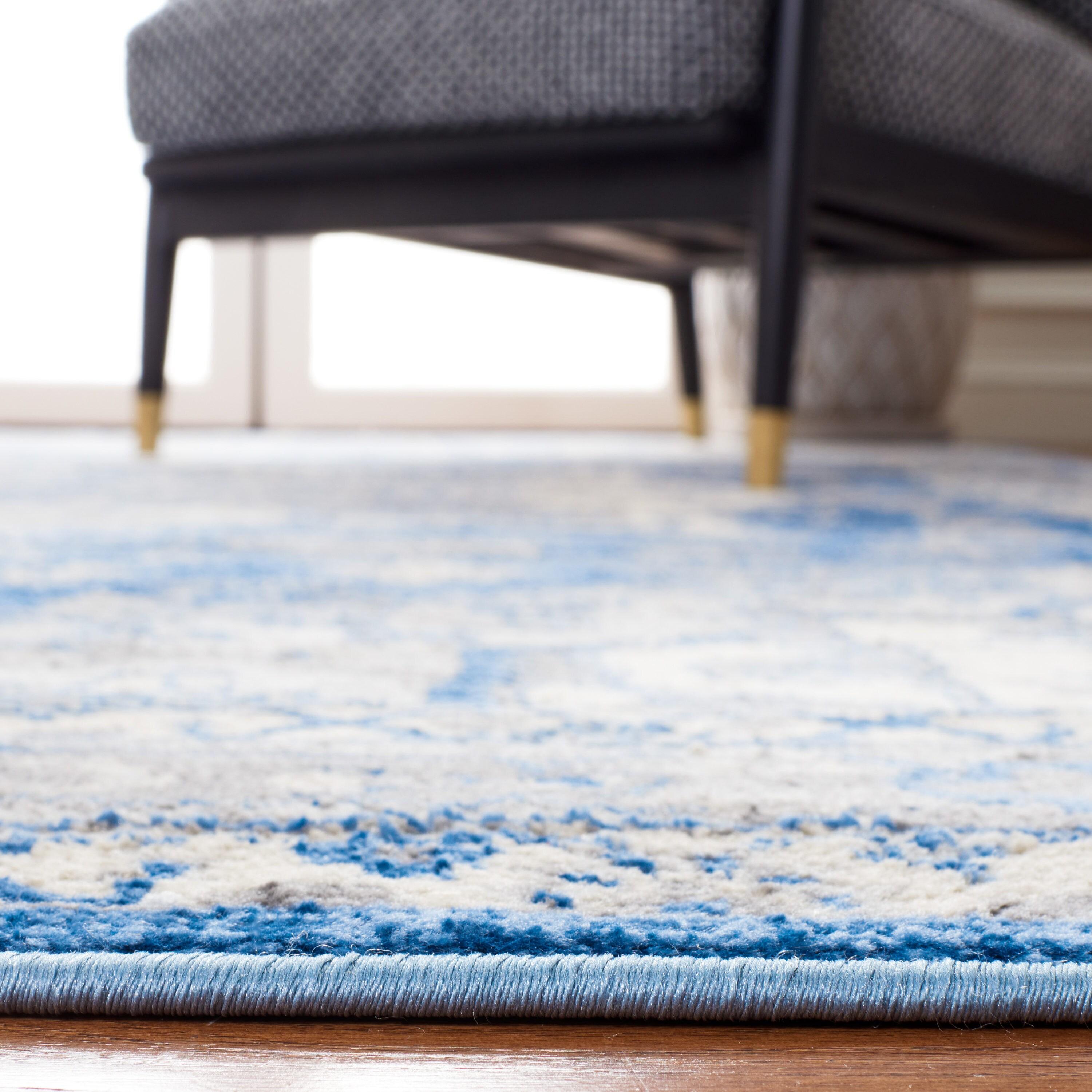 Brentwood BNT852 Power Loomed Indoor Area Rug - Blue/Grey - 9'x12' - Safavieh