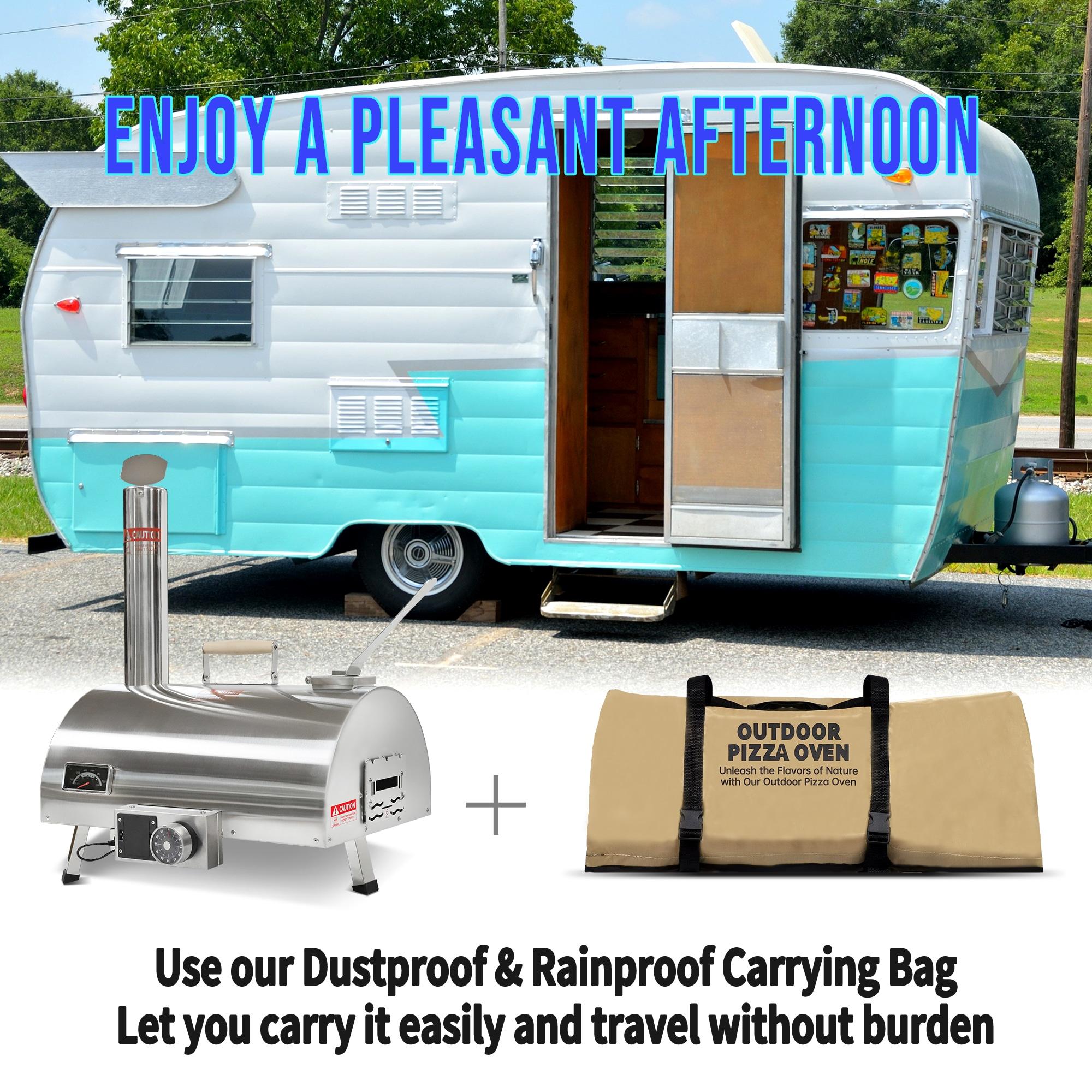 Fashionwu Fashionwu Countertop Wood Burning Pizza Oven