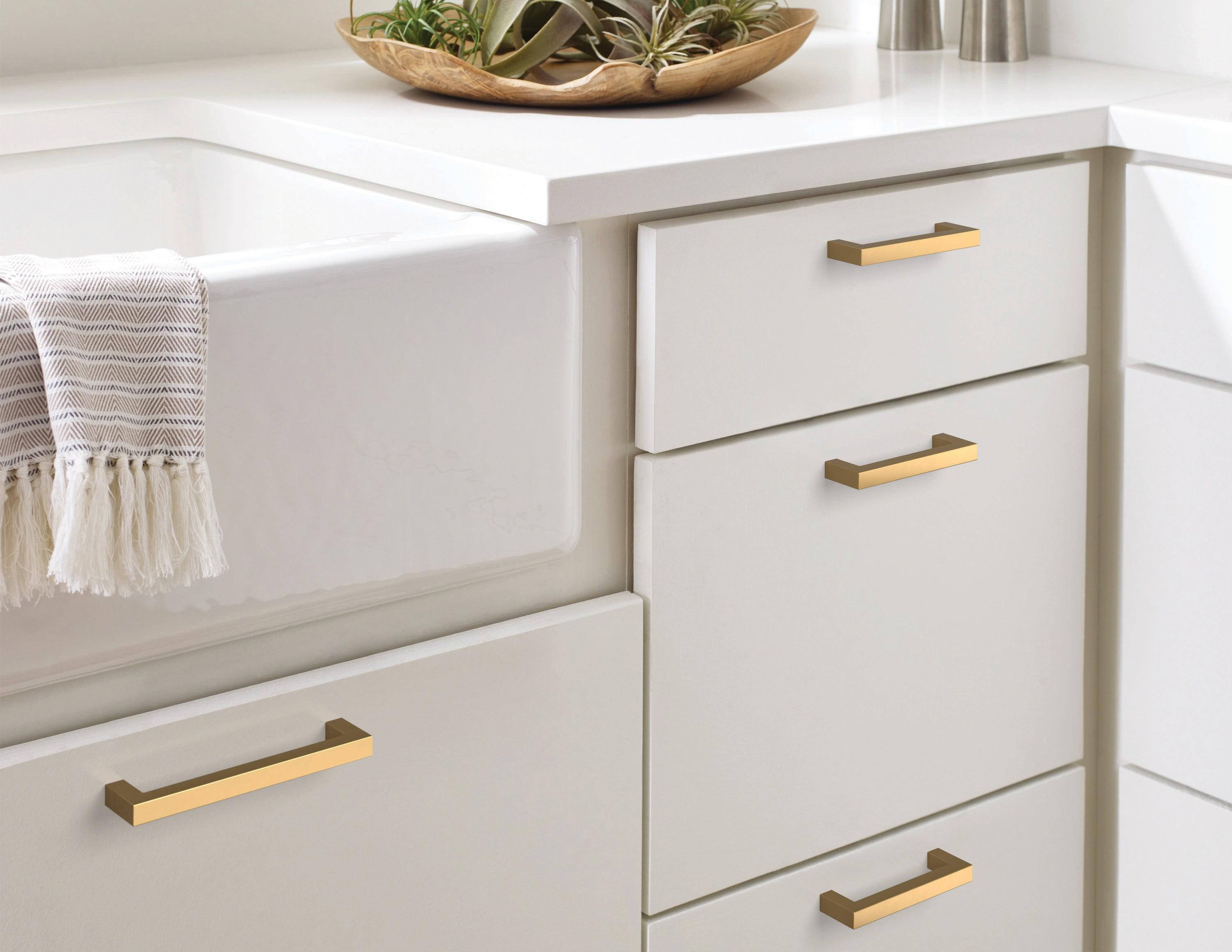 Amerock Monument 3-3/4 inch (96mm) Center-to-Center Champagne Bronze Cabinet Pull