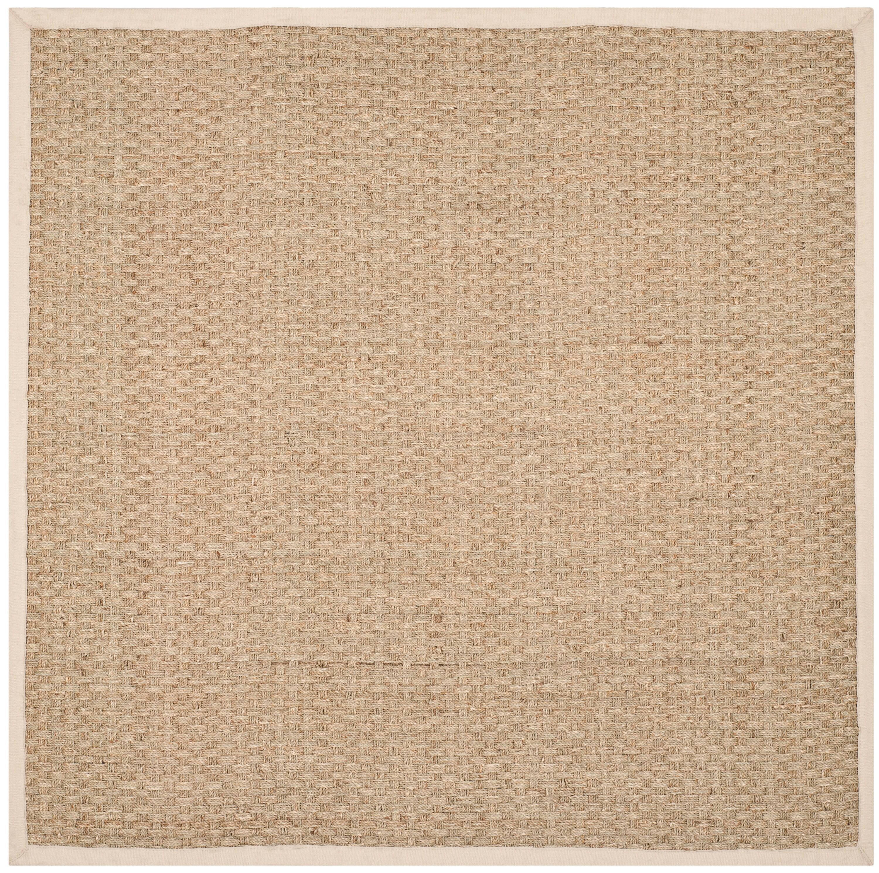 Natural Fiber NF114 Power Loomed Indoor Area Rug - Natural/Ivory - 4'x4' - Safavieh.