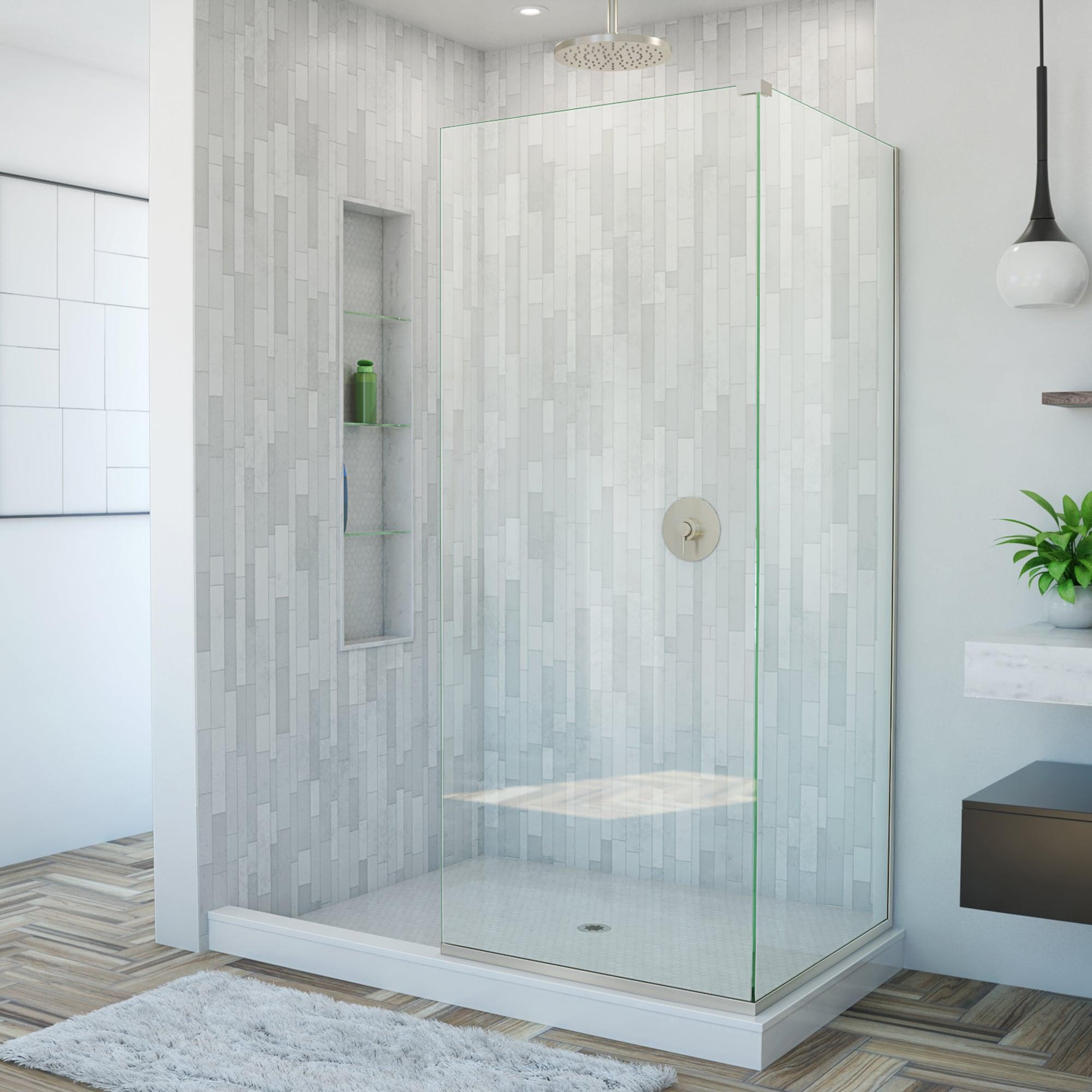 Linea 30"W x 72"H Frameless Fixed Glass Panel