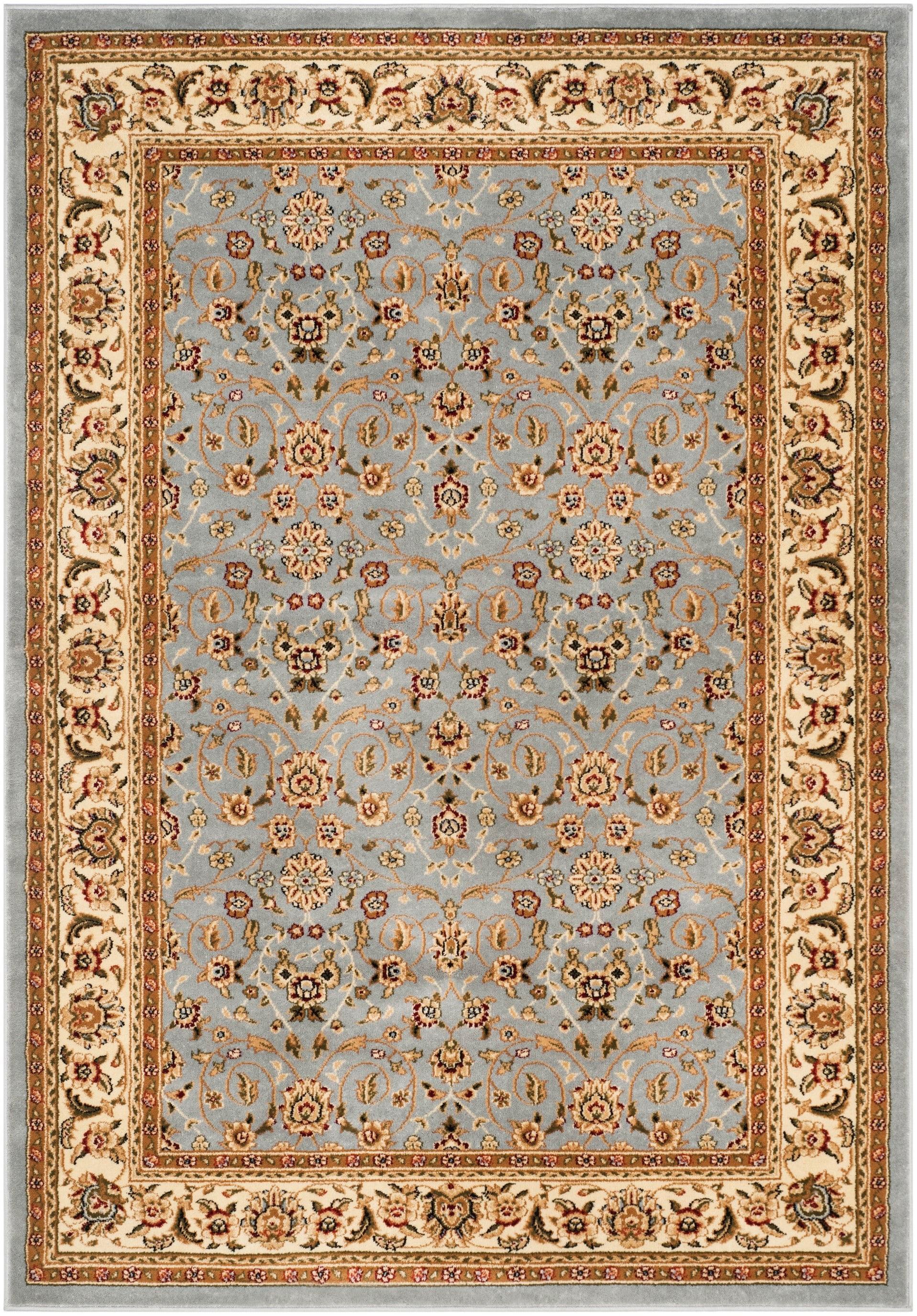 Lyndhurst LNH312 Power Loomed Area Rug - Light Blue/Ivory - 5'3"x7'6" - Safavieh.