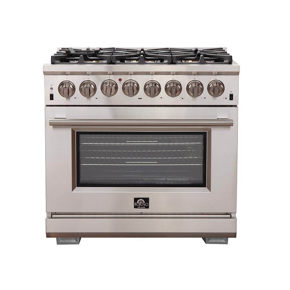 Capriasca - Titanium Professional 36" Freestanding Dual Fuel Range