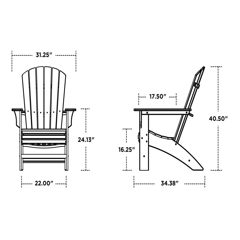 Yacht Club Curveback Adirondack Chair