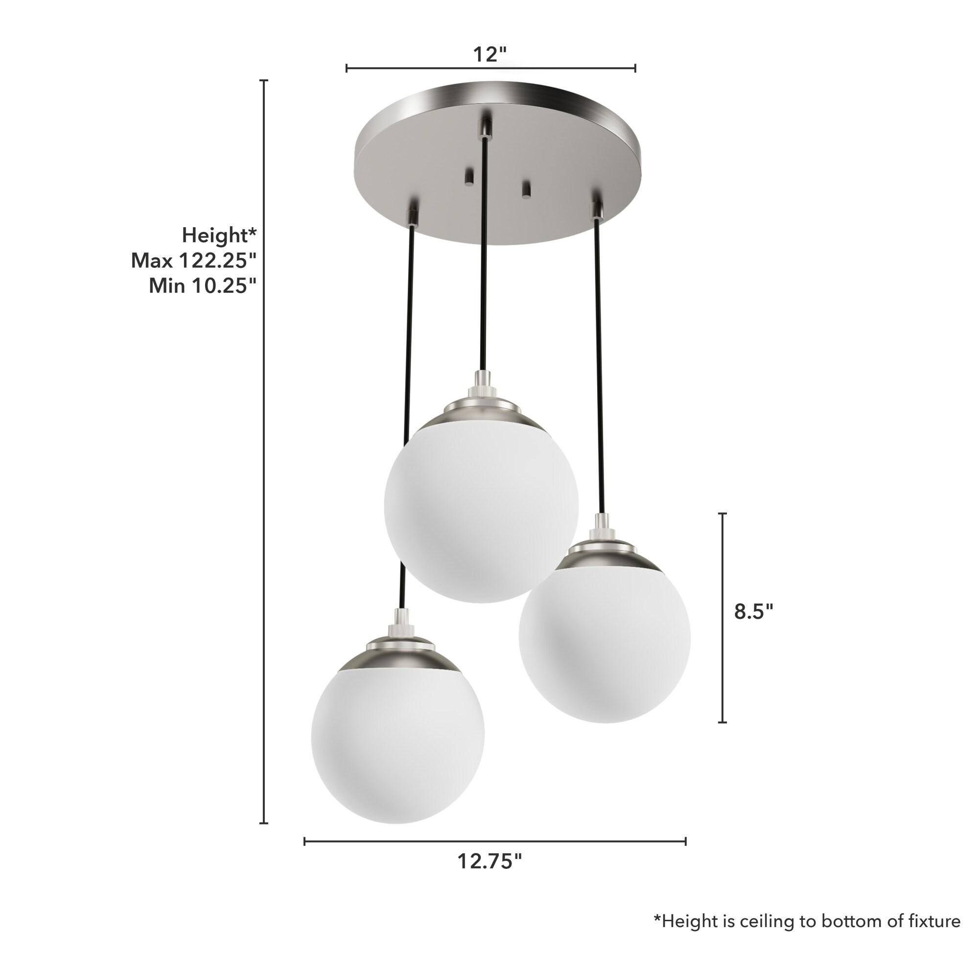 Hunter Fan Hepburn 3 - Light Cluster Globe Pendant