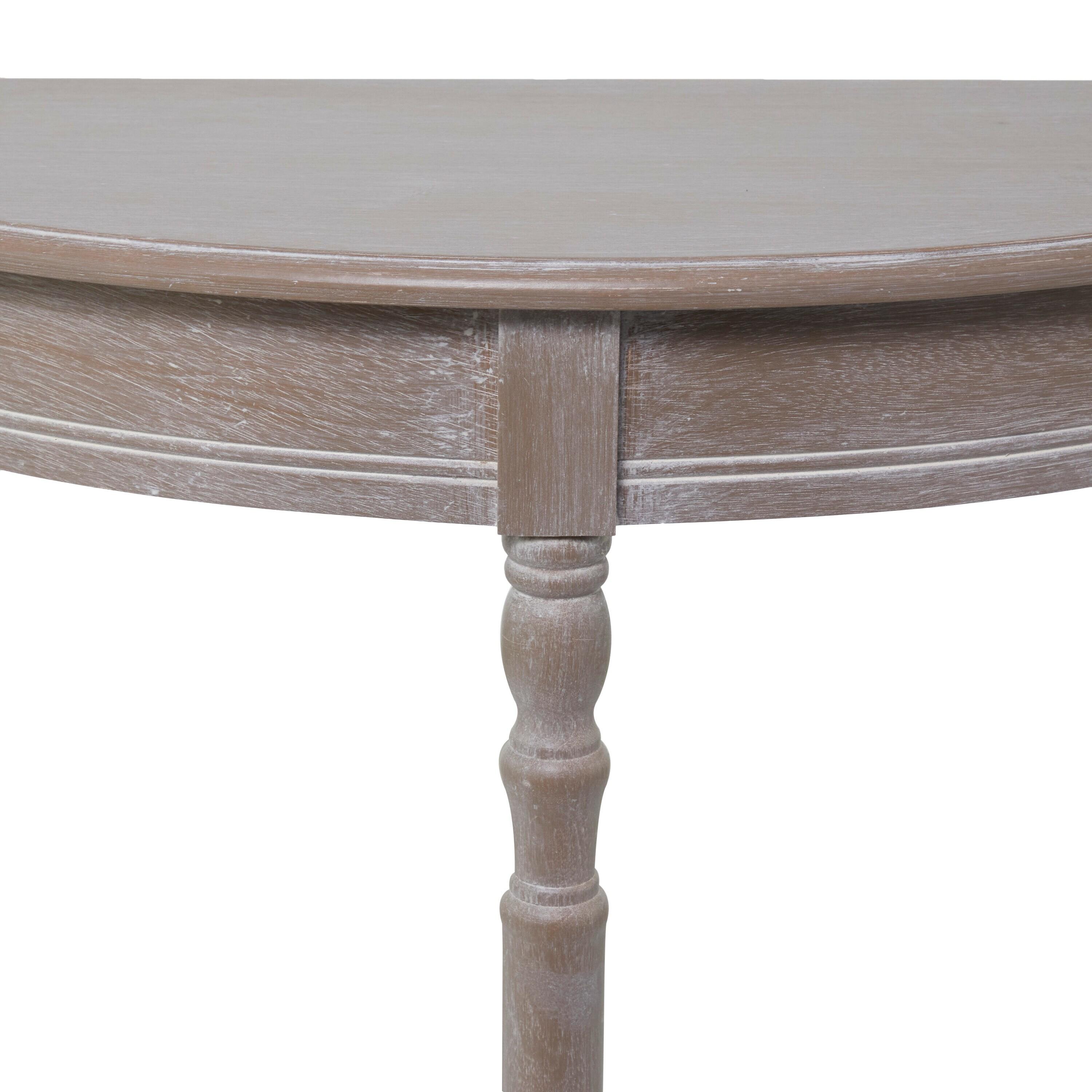 Ophelia & Co. Mcbroom Wood Half Moon 1 Shelf Console Table