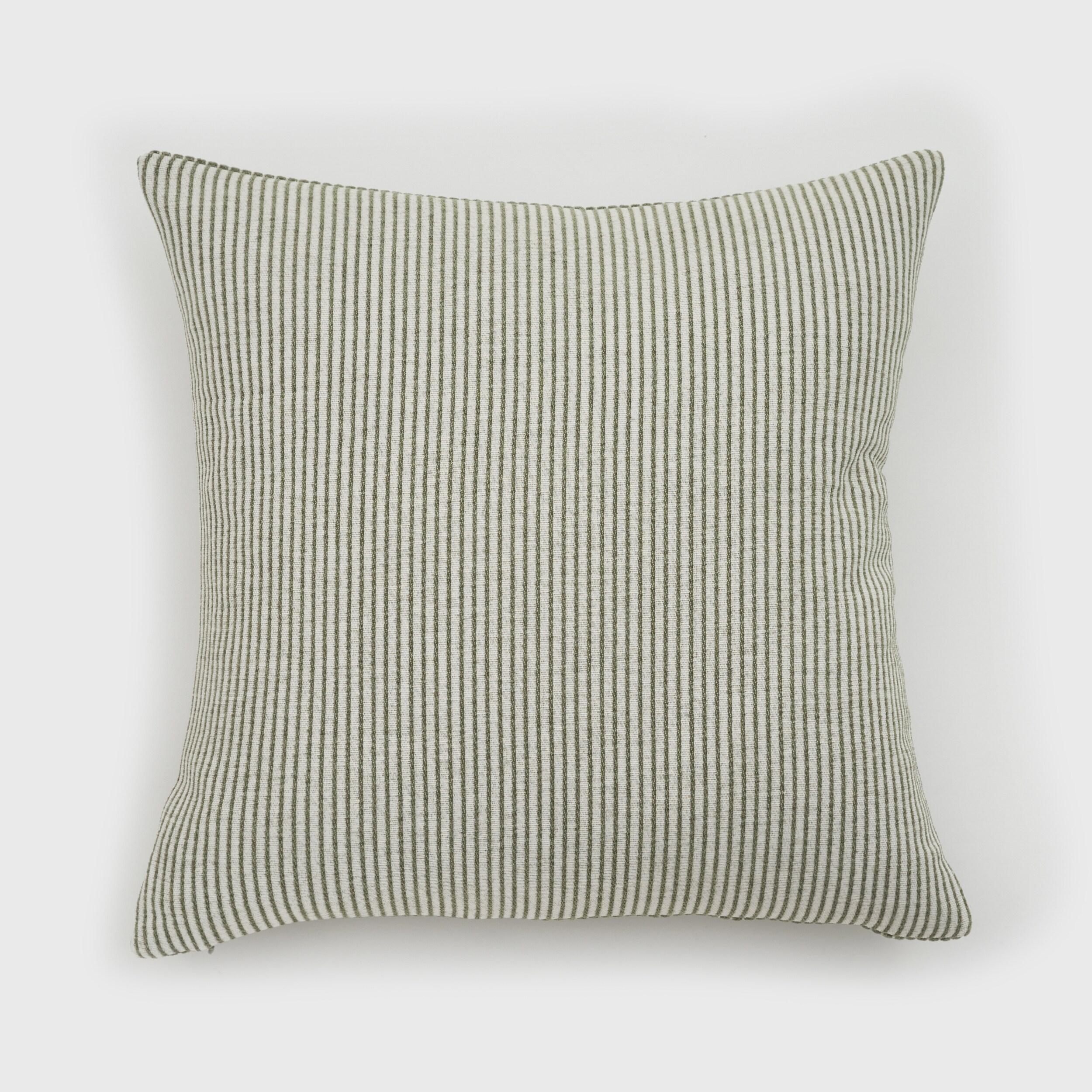 EverGrace Elsa Reversible Pinstripes Striped Reversible Throw Pillow