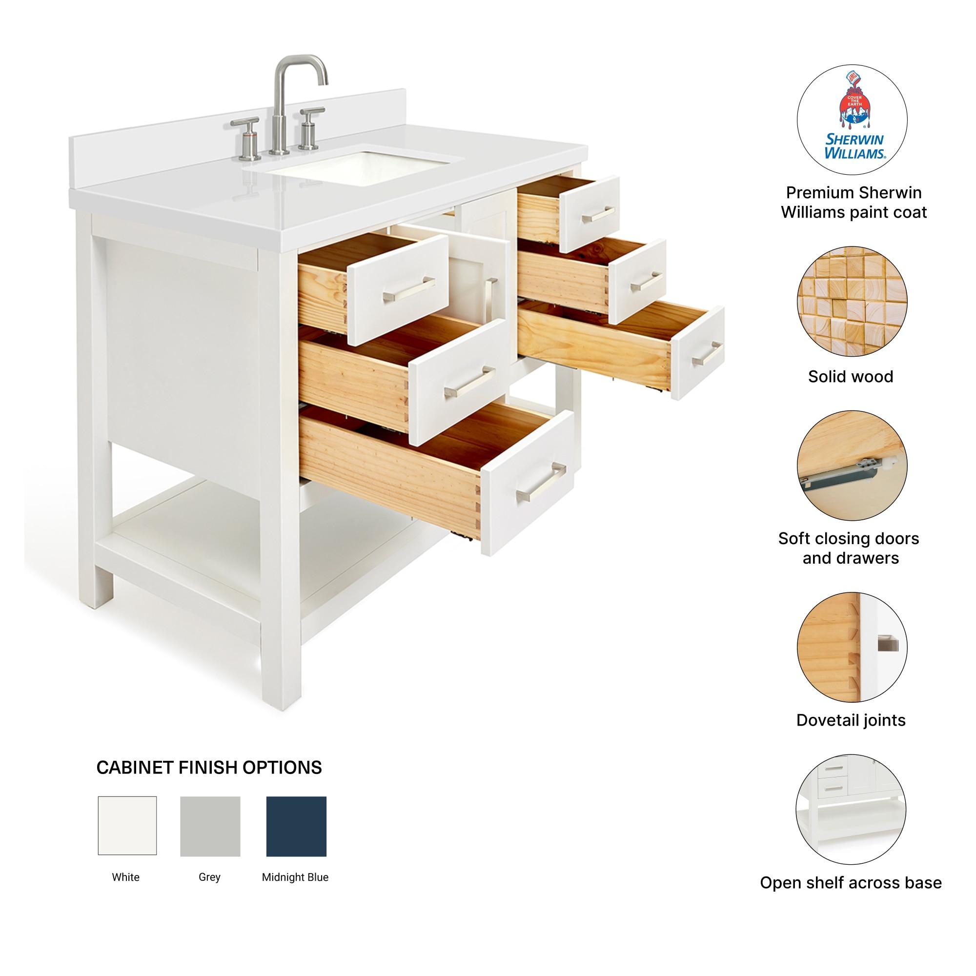 Magnolia Bath Vanity Rectangular Basin S049SWQ