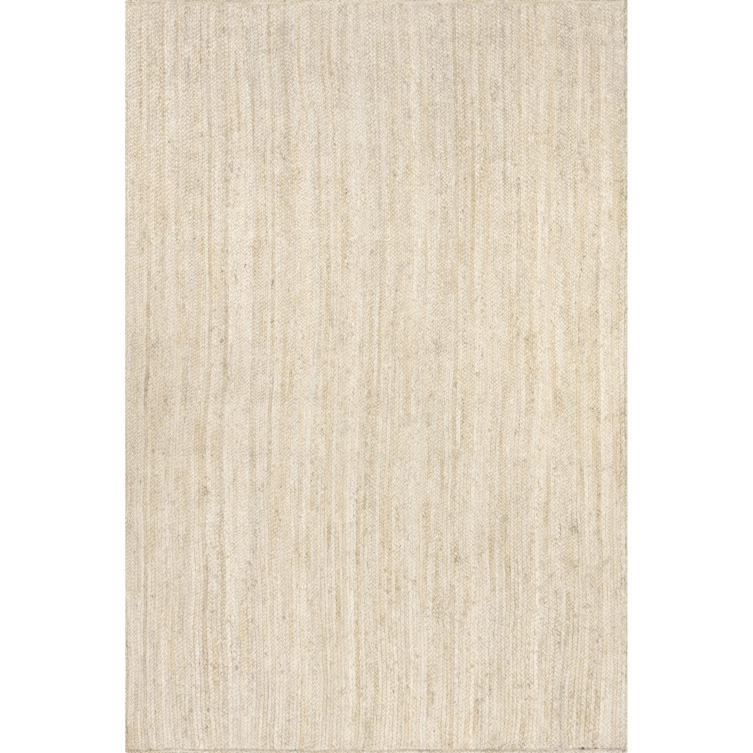 nuLOOM Rigo Hand Woven Farmhouse Jute Area Rug, 2' 3" x 4', Off-white