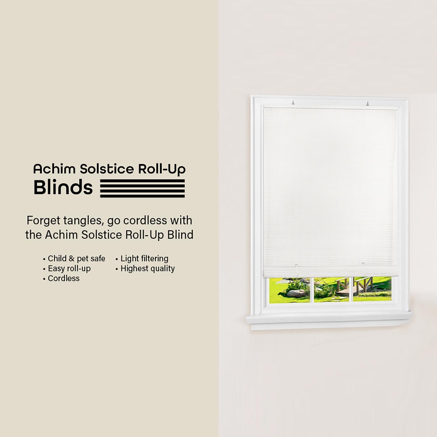 Ergode Cordless Solstice Vinyl Roll-Up Blind 30x72 - White