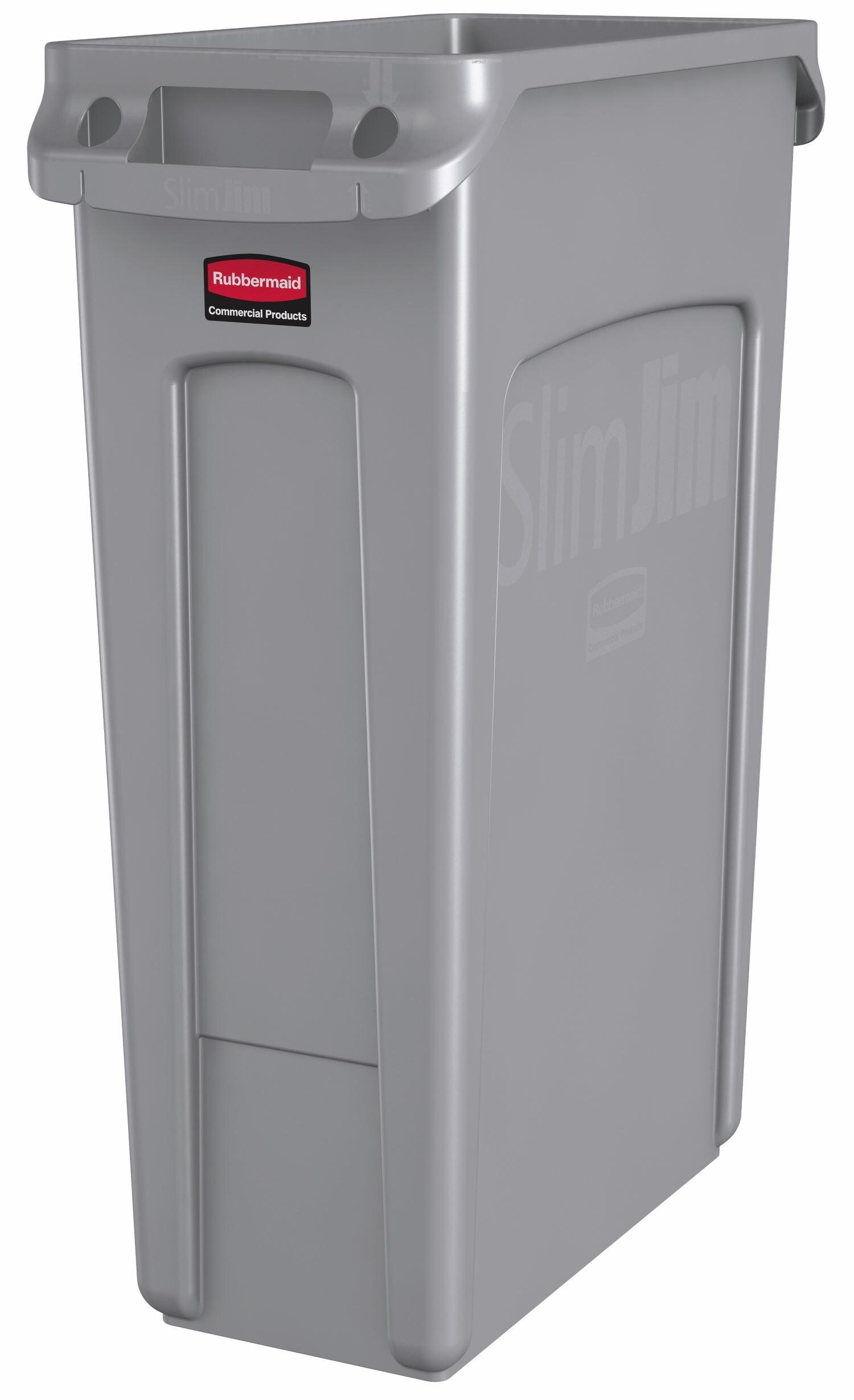 Rubbermaid Commercial Slim Jim 23-Gallon Vented Waste Container