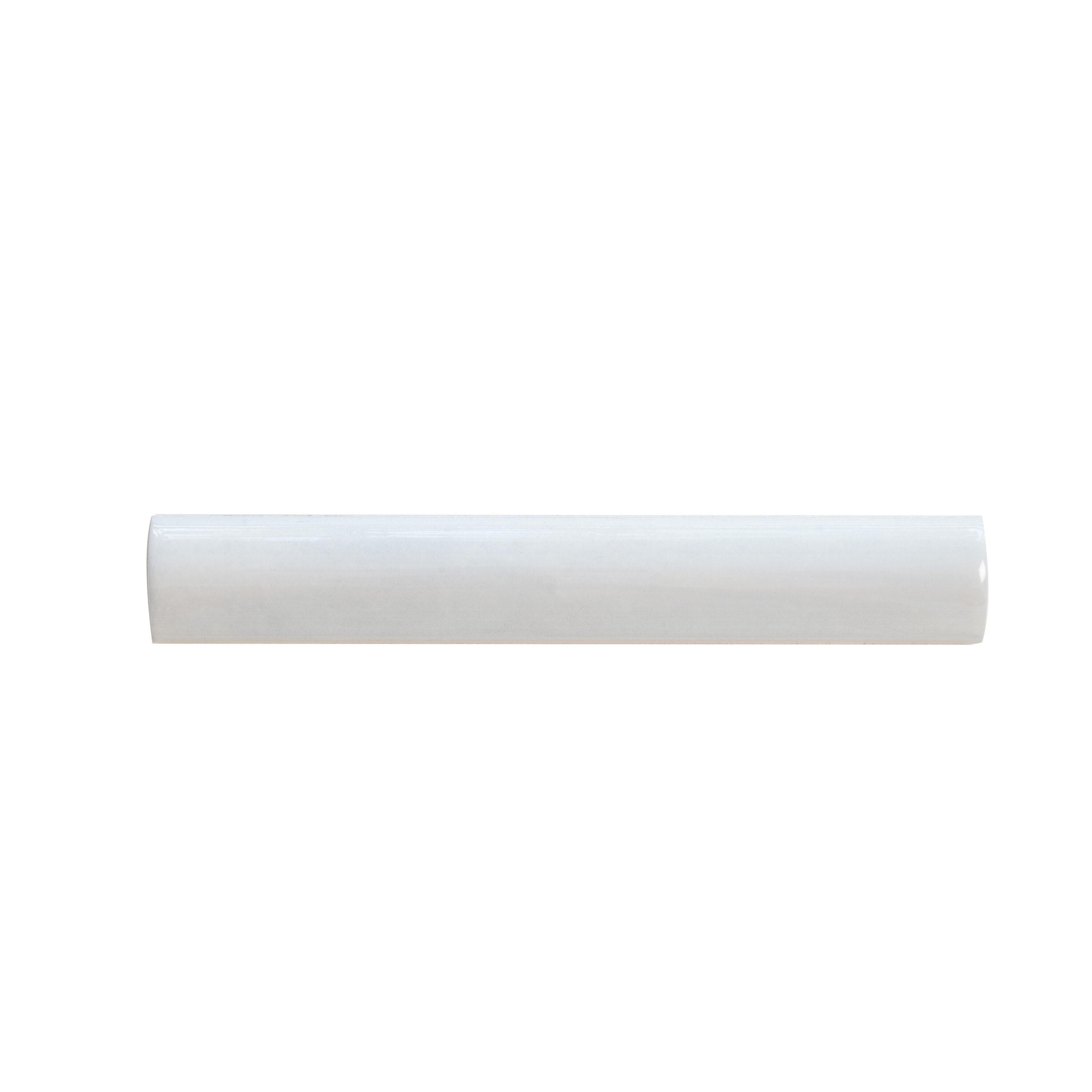 Apollo Tile  10 pack 1-in W x 8-in L Ceramic Glossy Pencil Bullnose Tile Trim (0.556 Sq ft/case)