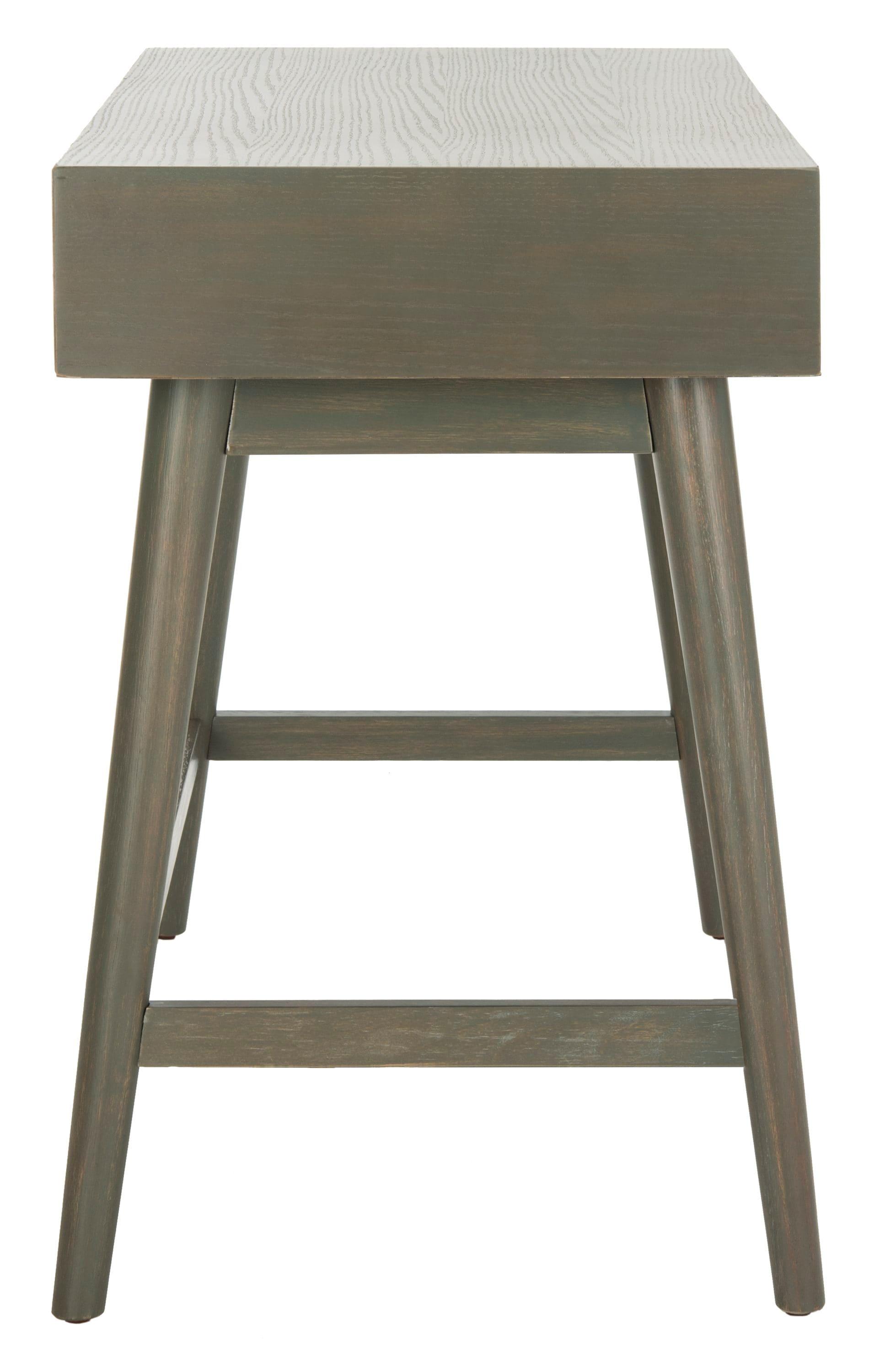 Isadora Midcentury Modern Desk - Ash Grey - Safavieh