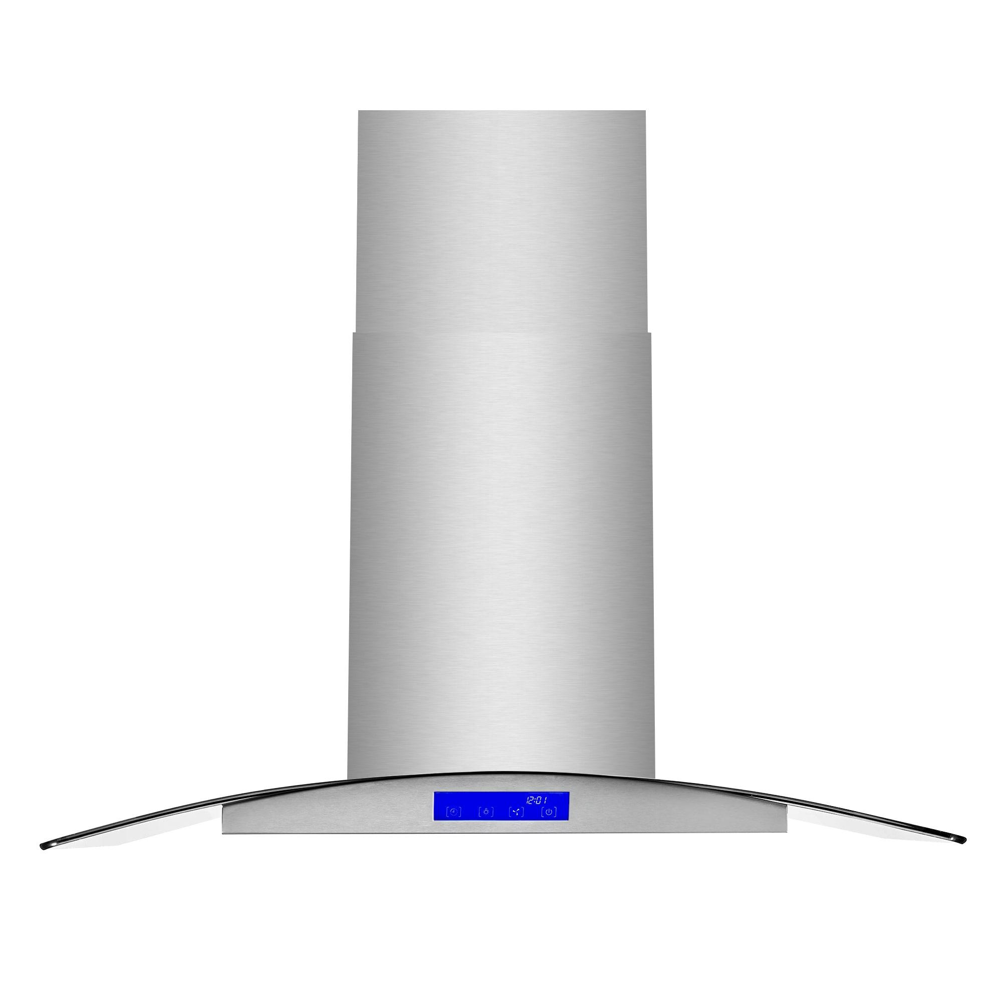 Cosmo COS-668ICS900 36 Inch Island Range Hood w/ Touch Controls, Stainless Steel