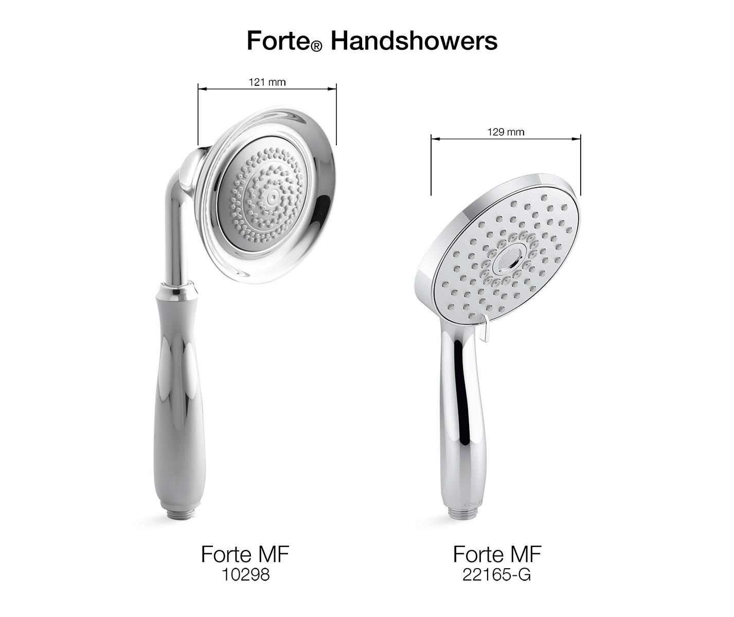 Forte 2.5 gpm Multifunction Handshower with Katalyst Air-Induction Technology