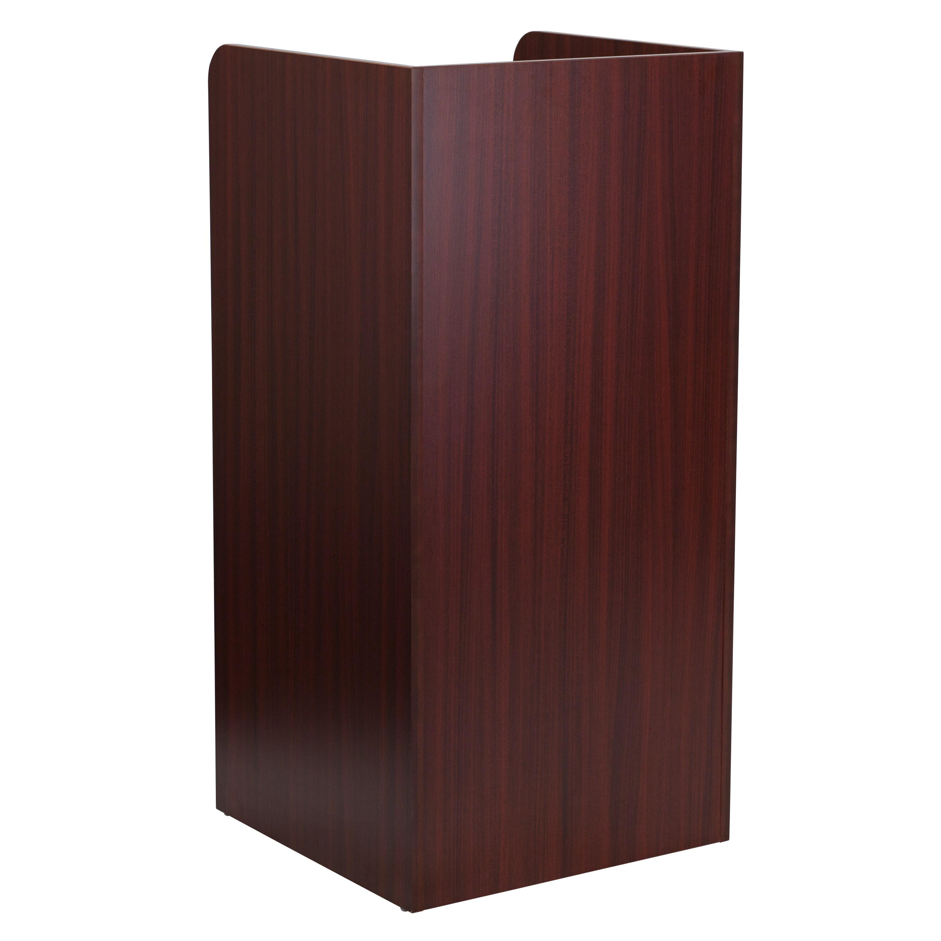 Sony 36-Gal. Wood Commercial Grade Tray Top Trash Receptacle by Flash Furniture