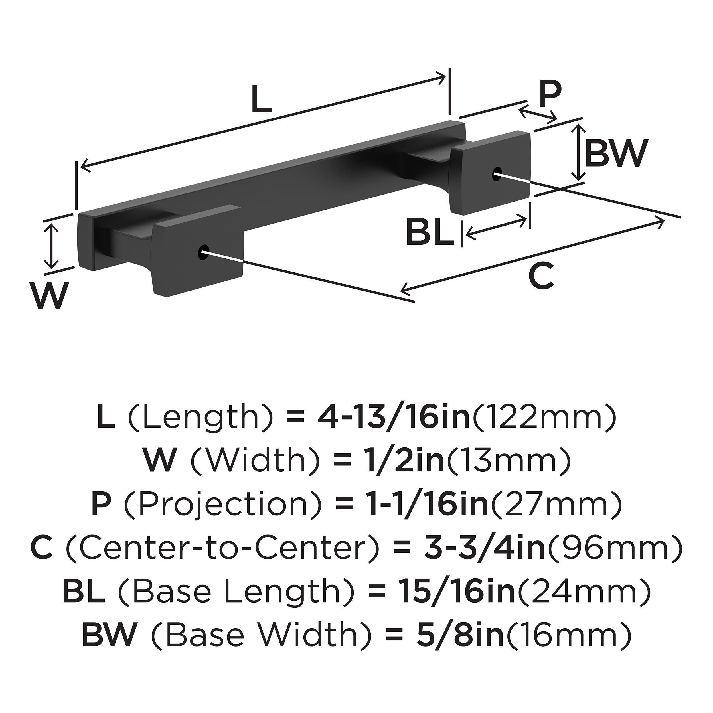 Bridgeport 3 3/4" Center Handle Pull Multipack