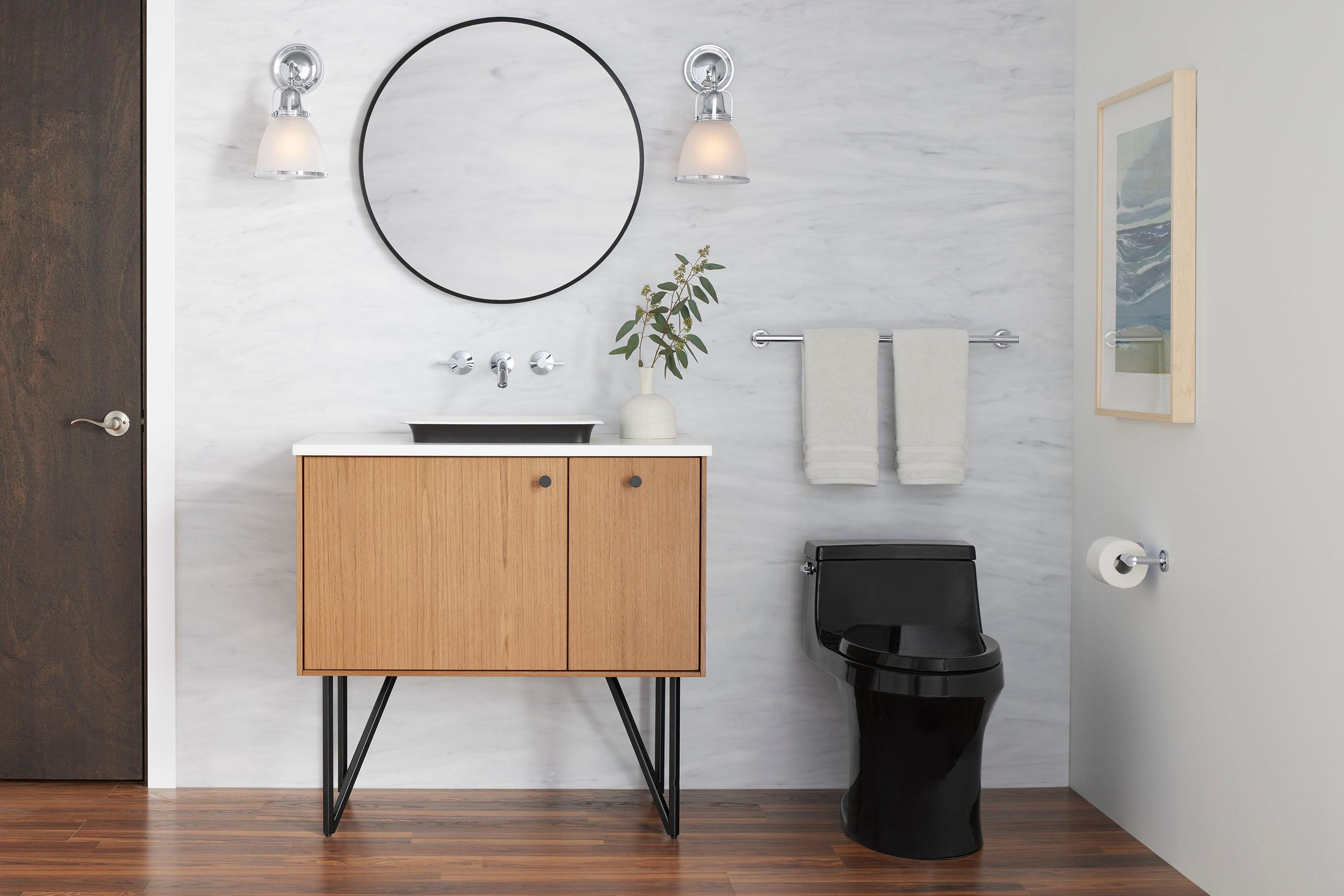 Hauksbee 1920s Industrial Brass Bell Sconce with Holophane Glass