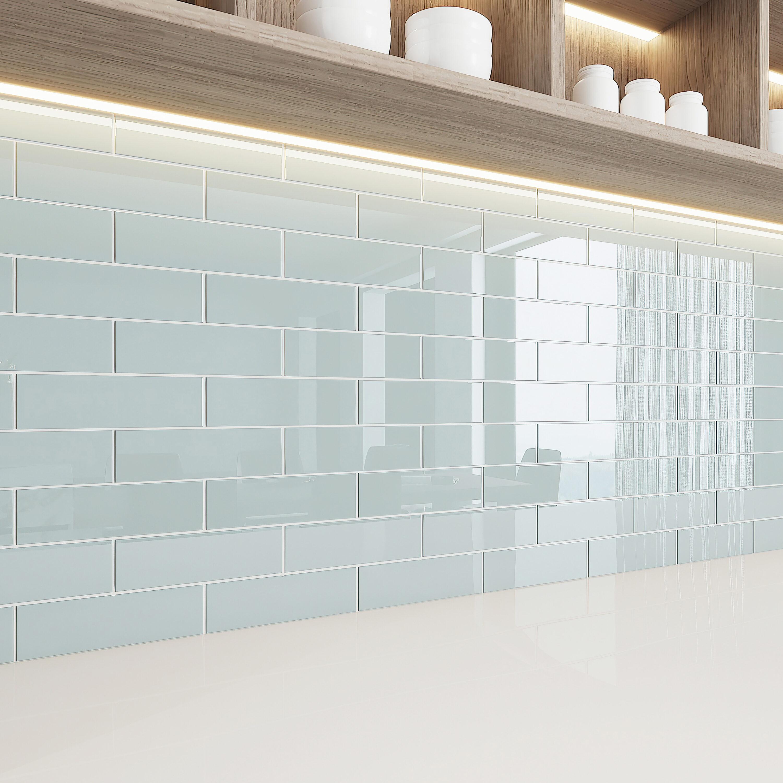 3" x 9" Glass Subway Tile
