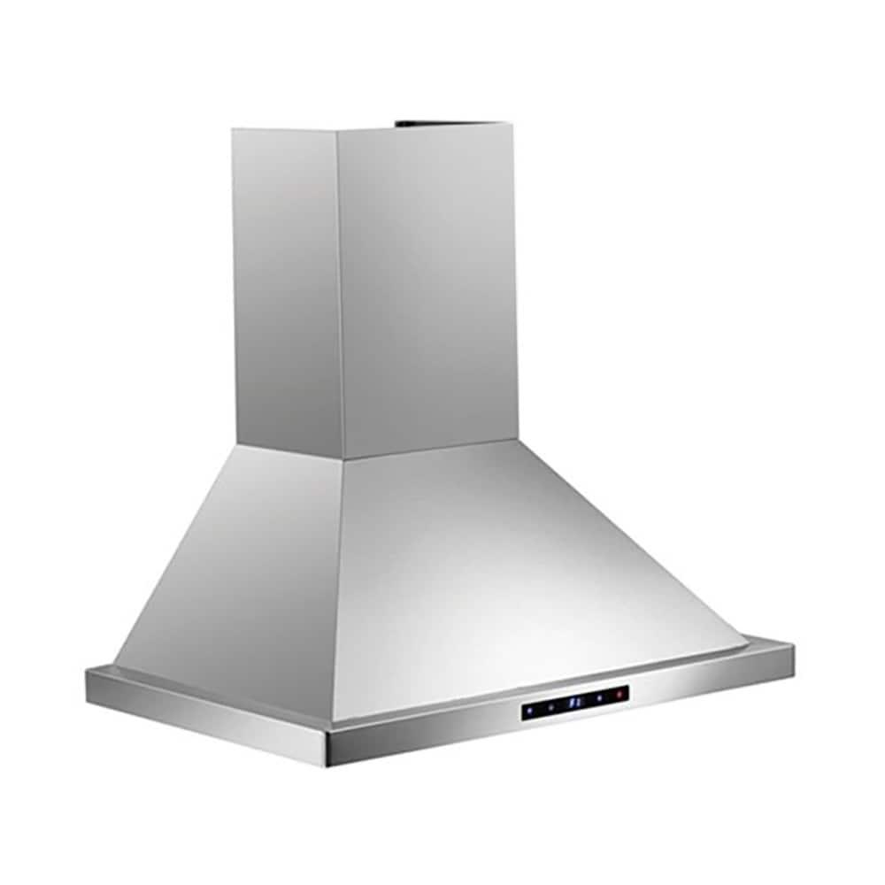 CAVALIERE 30" inch 462 CFM Convertible Digital Wall Mount Range Hood Included Charcoal Filter in Stainless Steel