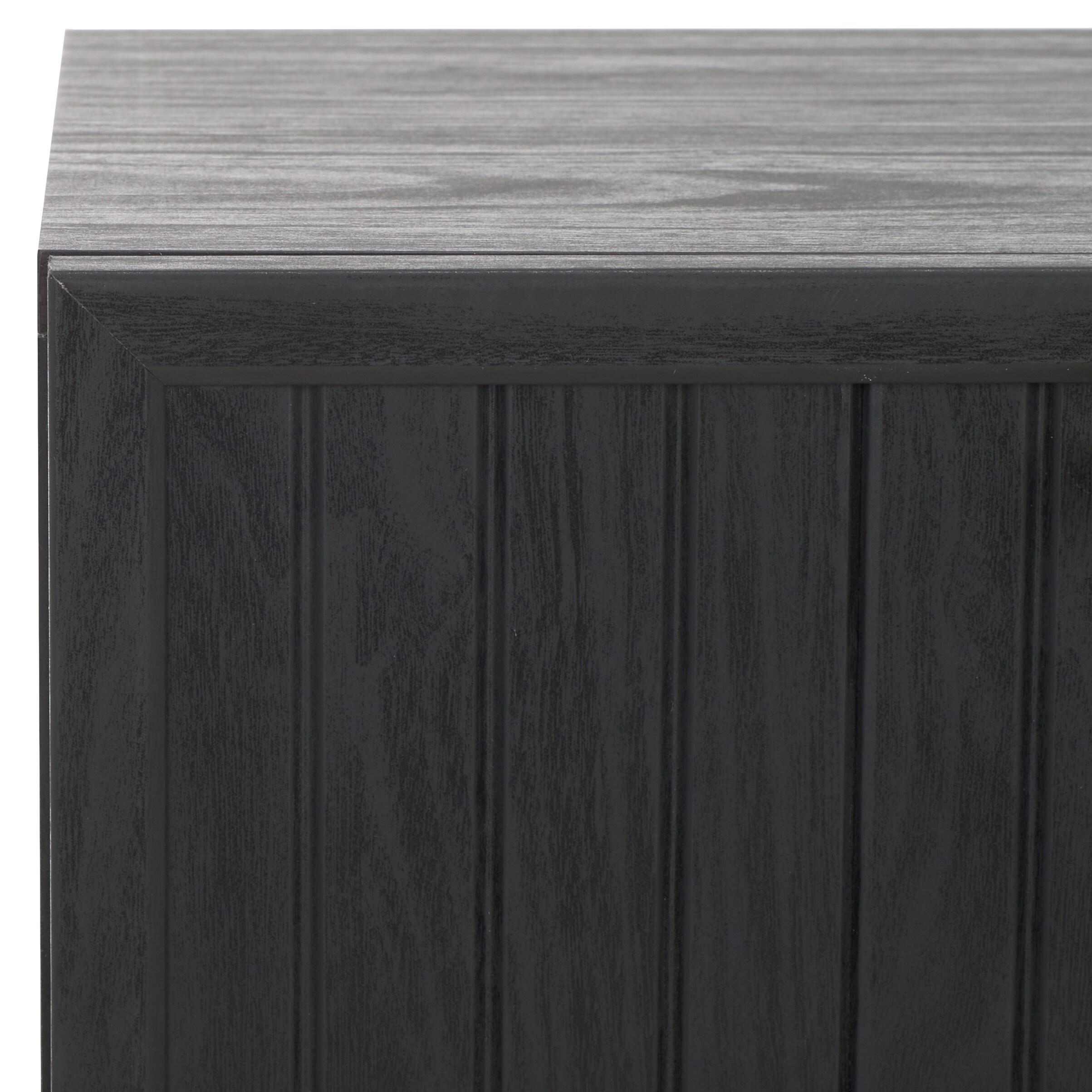 Axelle 1 Drawer Nightstand - NST9607 - Black/Black - Safavieh