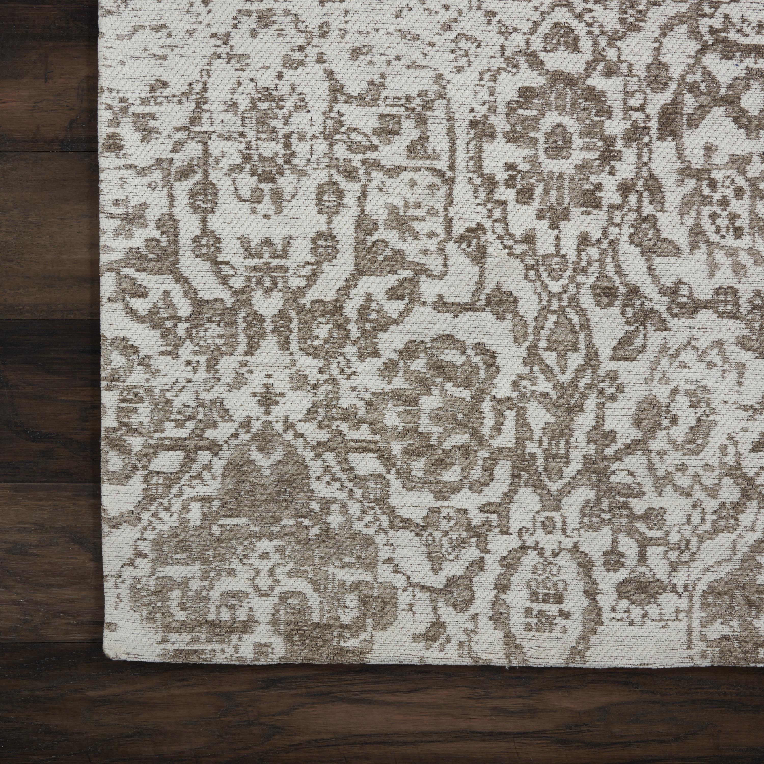 Nourison Damask Vintage Indoor Rug Ivory 2'3" x 7'6"