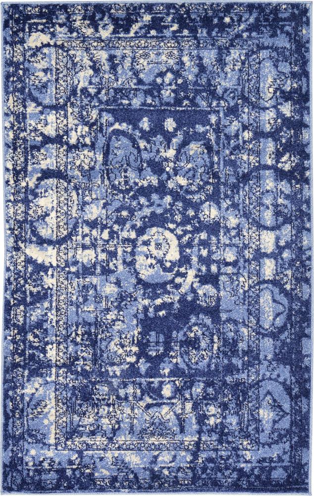 Unique Loom 3' 1 x 5' 3 Blue La Jolla Vintage Area Rug