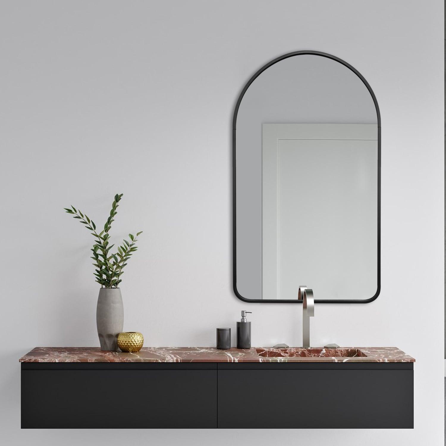 Decor Wonderland B803LK 19.6 x 31.5 in. Rita Black Metal Framed Oval Wall Mirror