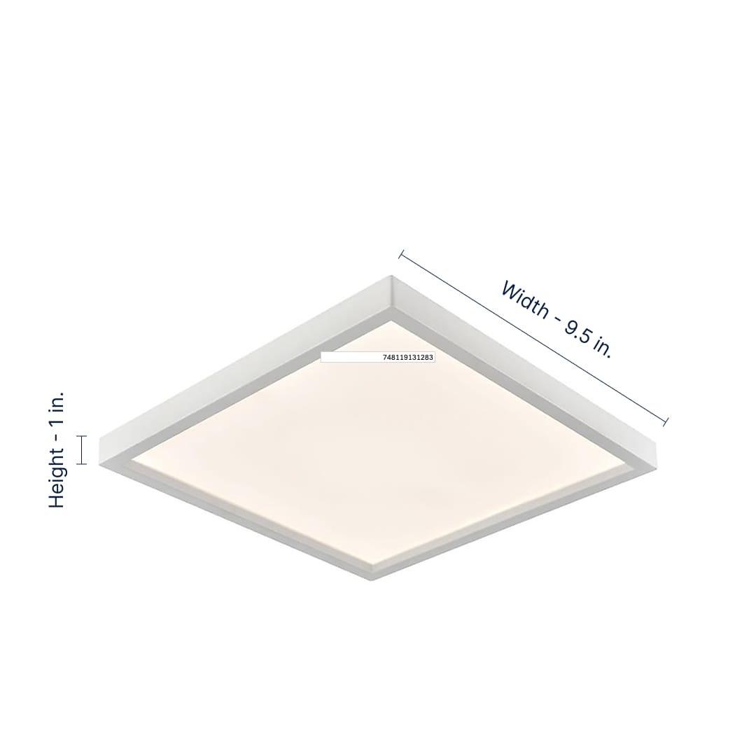 Thomas Lighting Ceiling Essentials Titan 1 - Light Flush Mount in  White