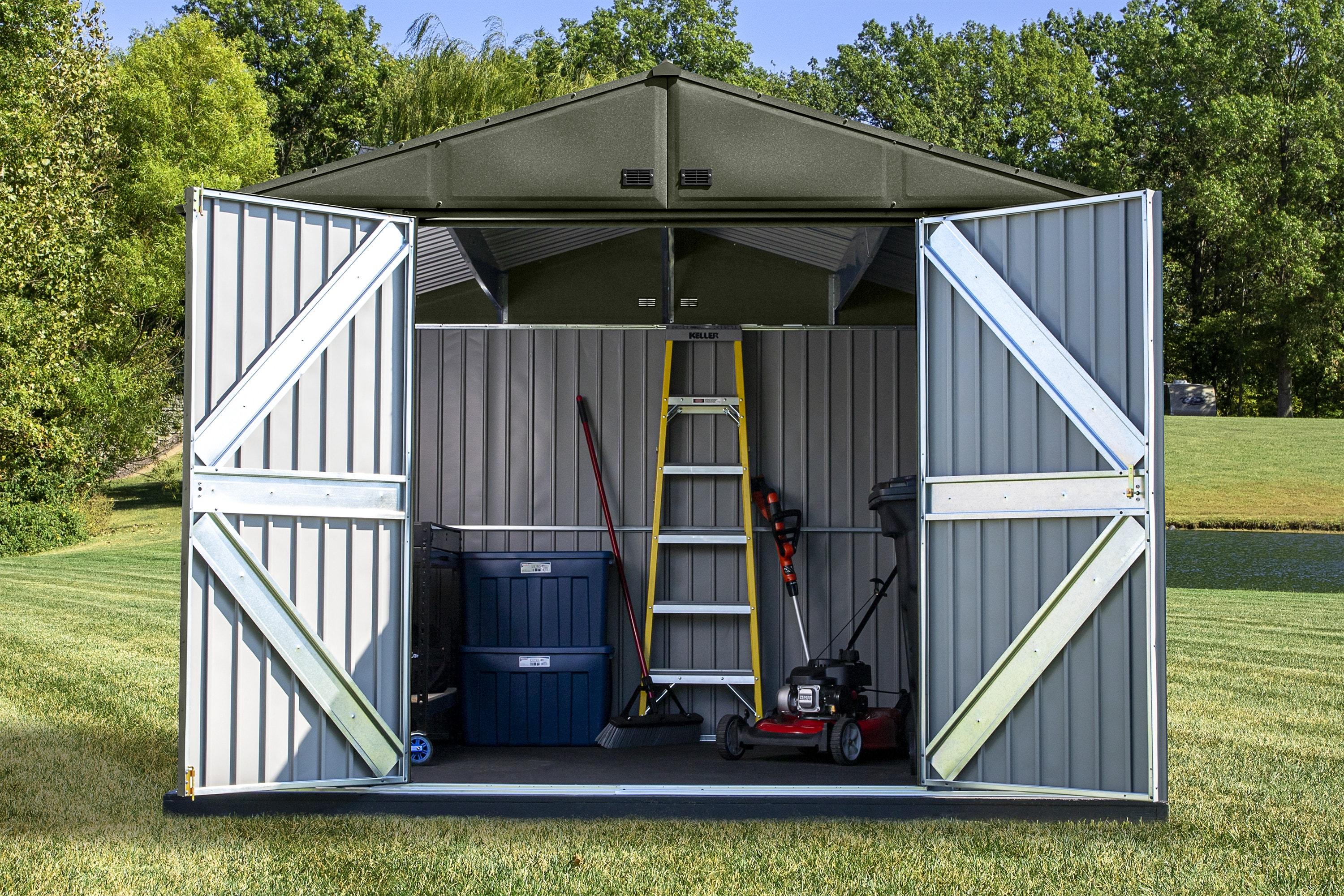 Scotts Lawn Care Storage Shed, 10x14, Green