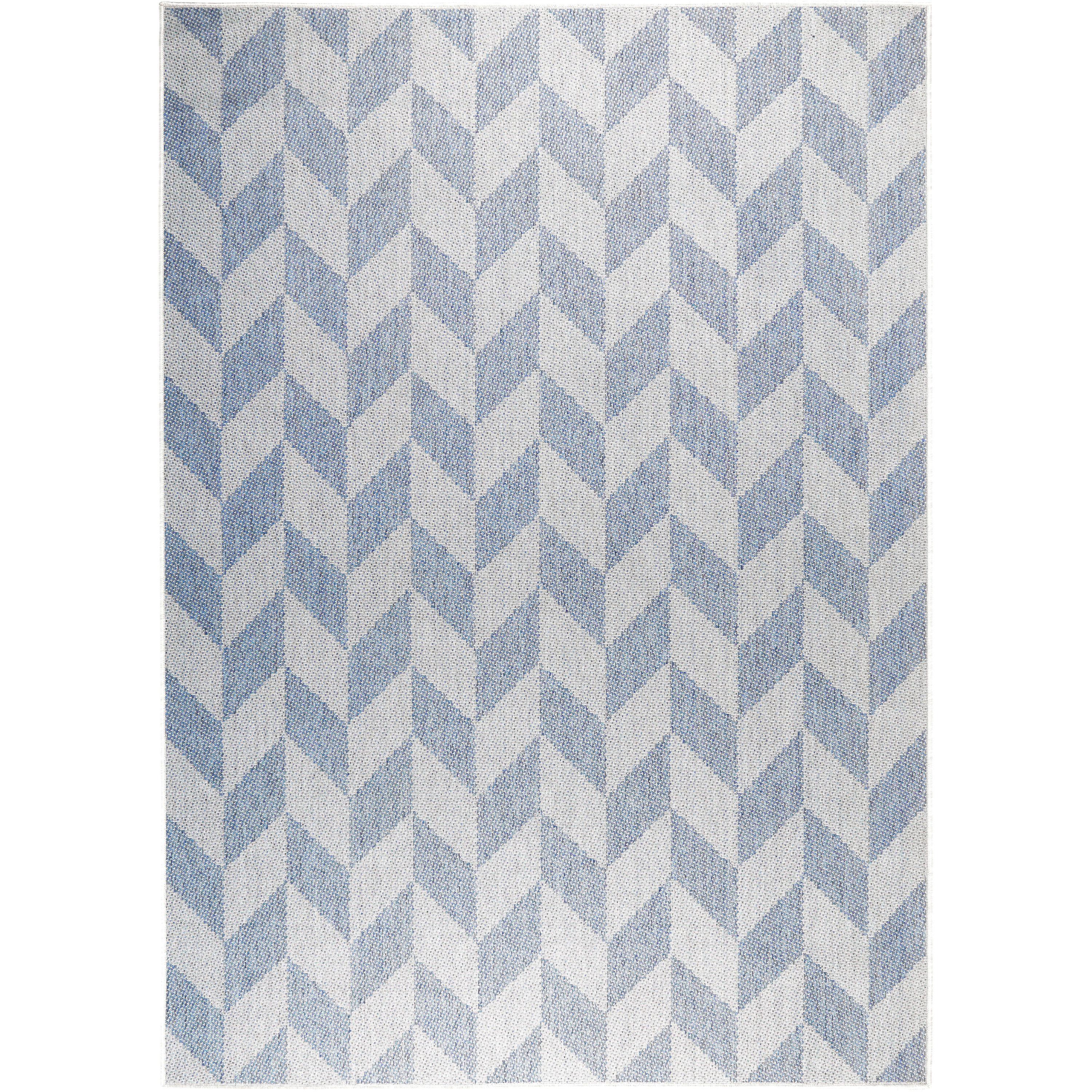 Nicole Miller New York Patio Country Danica Geometric Indoor/Outdoor Area Rug, Blue/Gray