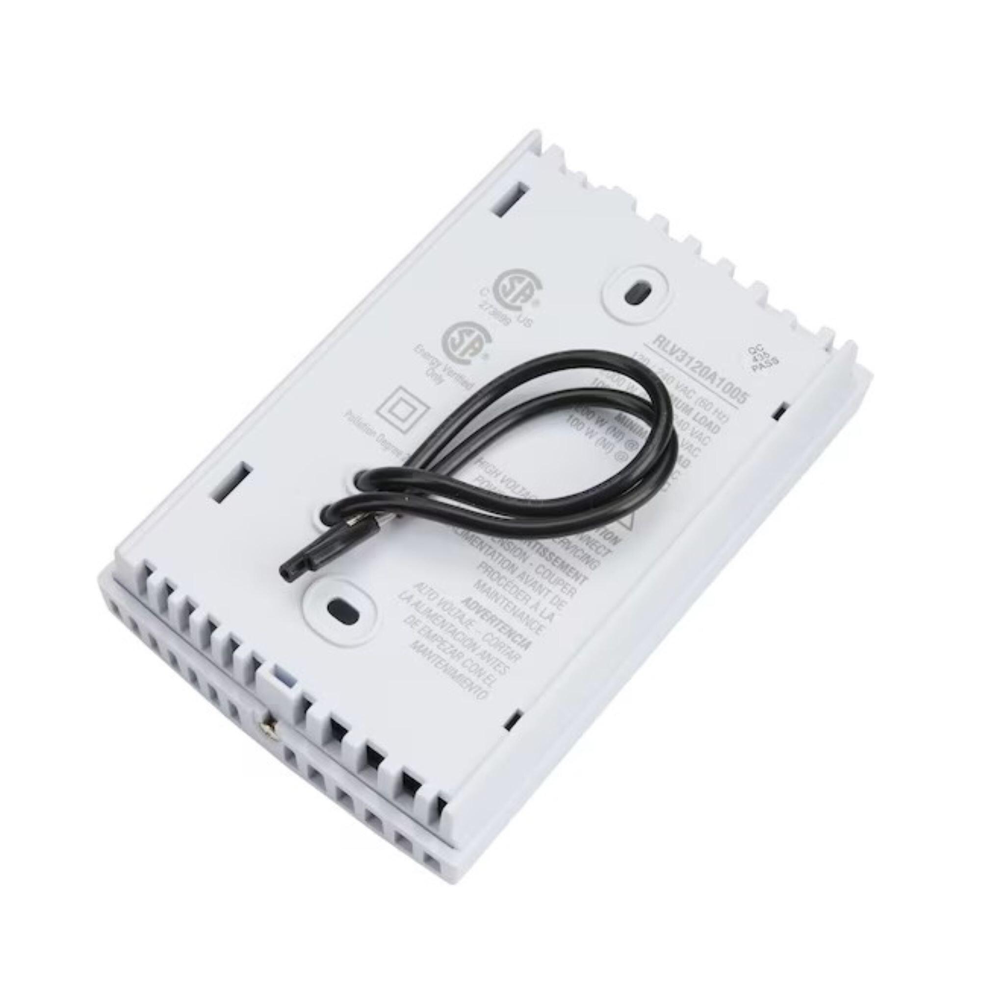 Honeywell Digital Non-Programmable Line Volt Thermostat for Electric Heat, White