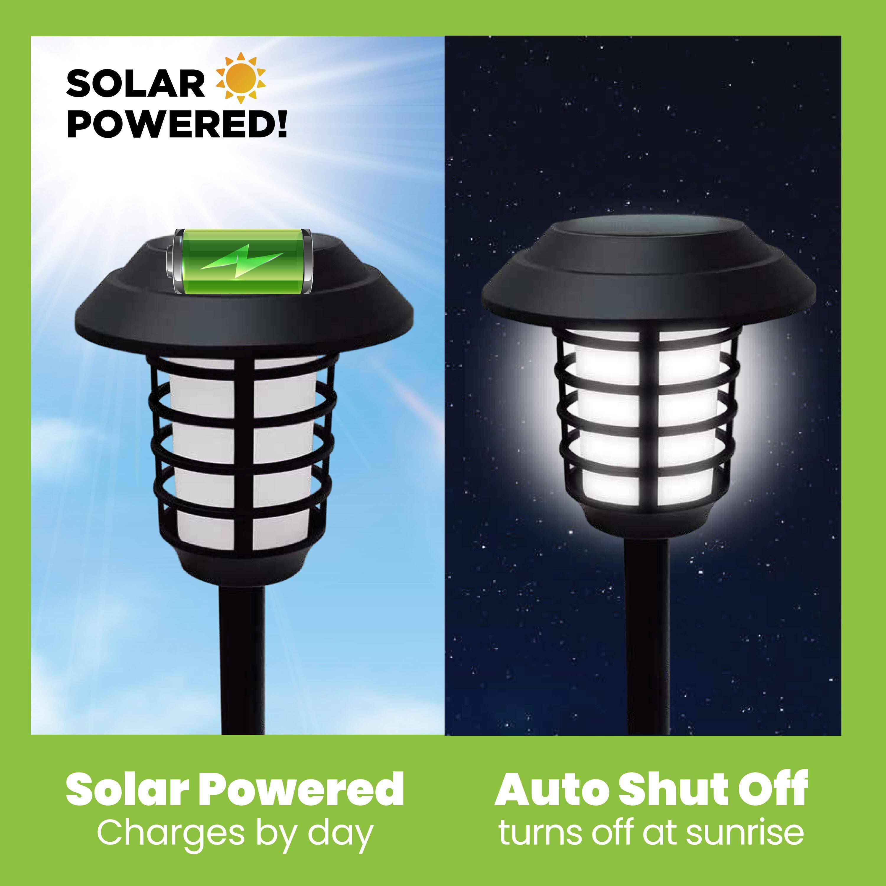 Bell+Howell Color Changing Solar Powered Pathway Lights With Remote Control, Wireless Auto On/off (Set of 8)