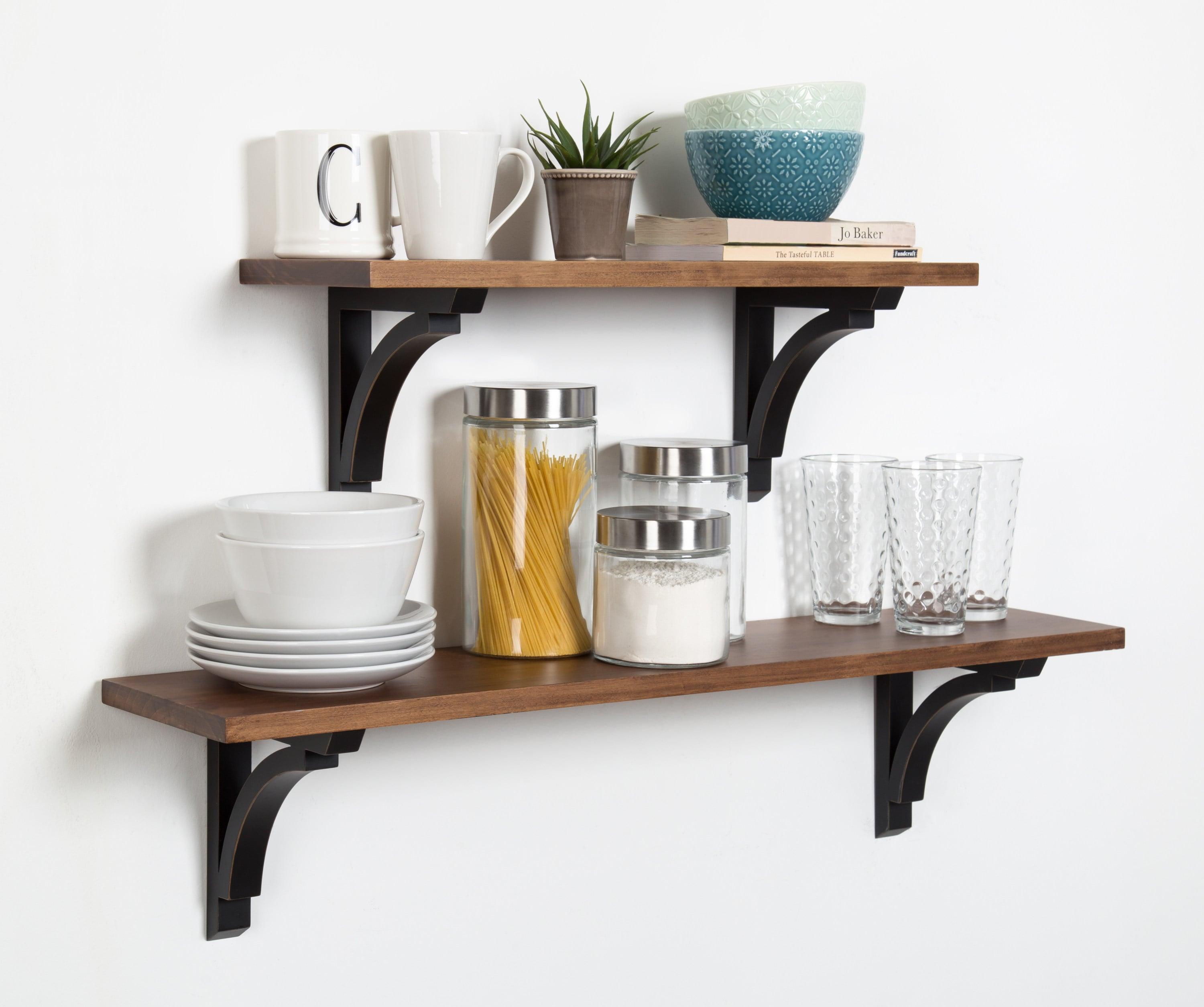 Wall Shelf - Brown/Black