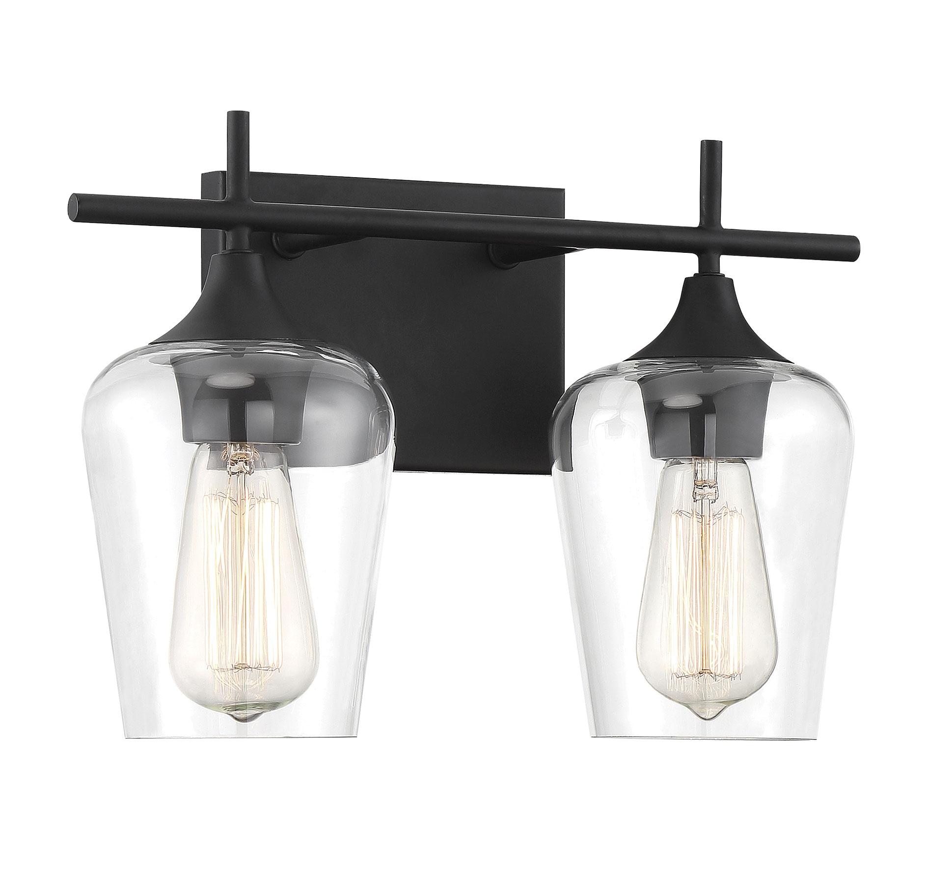 Savoy House Octave 2 - Light Vanity in Black