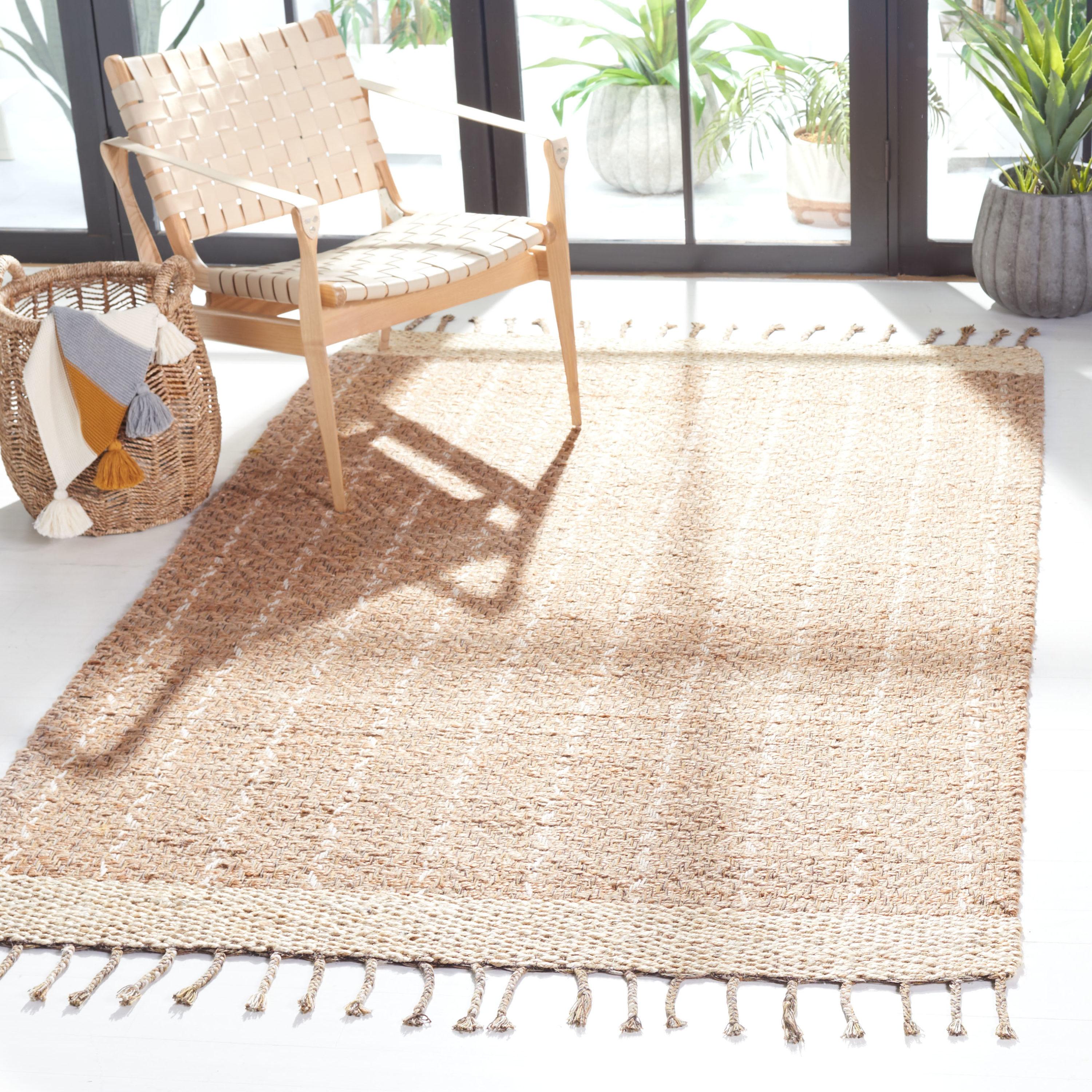 Abbie-Violet Hand Woven 0.8 Jute 0.2 Cotton Rug