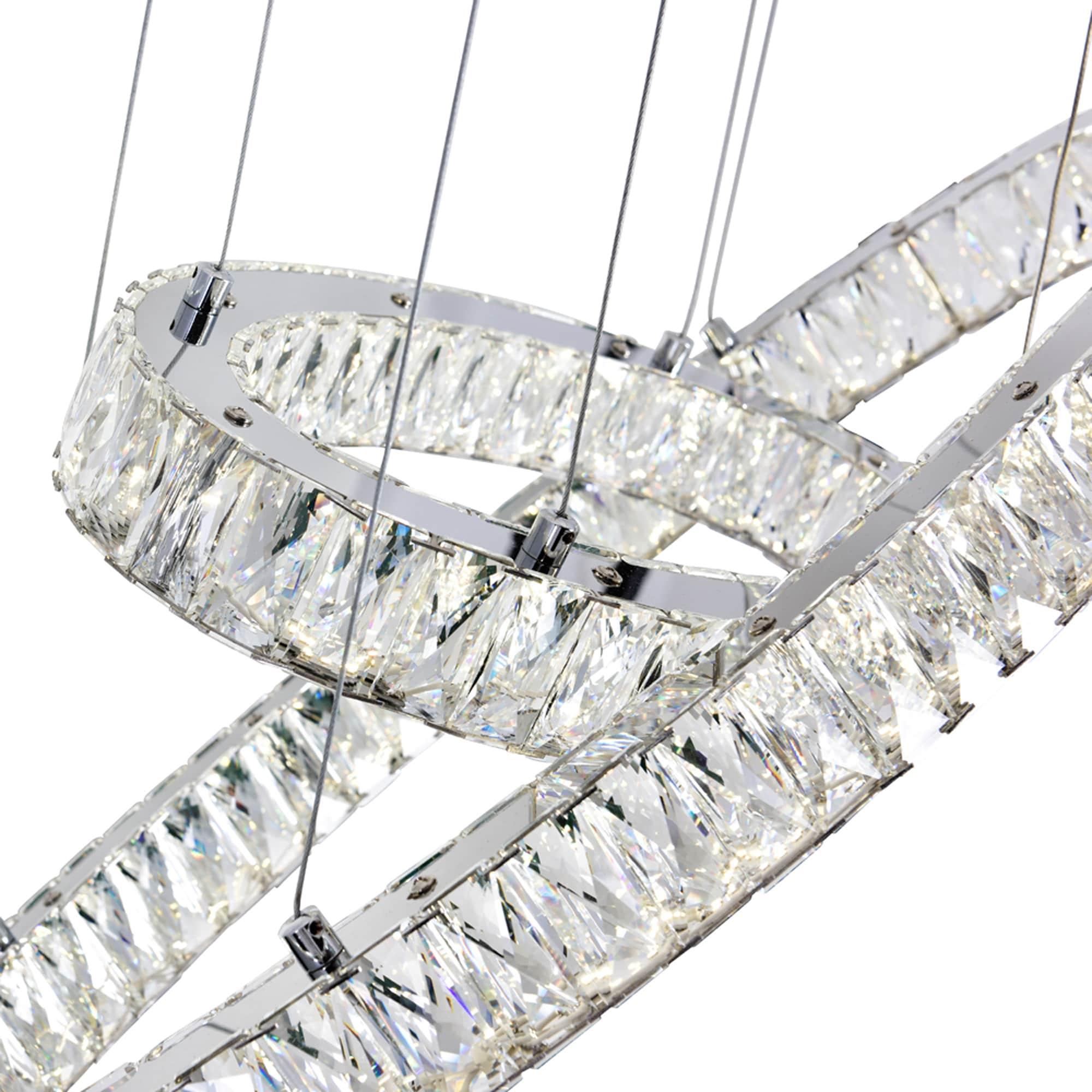 CWI Lighting Florence LED Chandelier With Chrome Finish