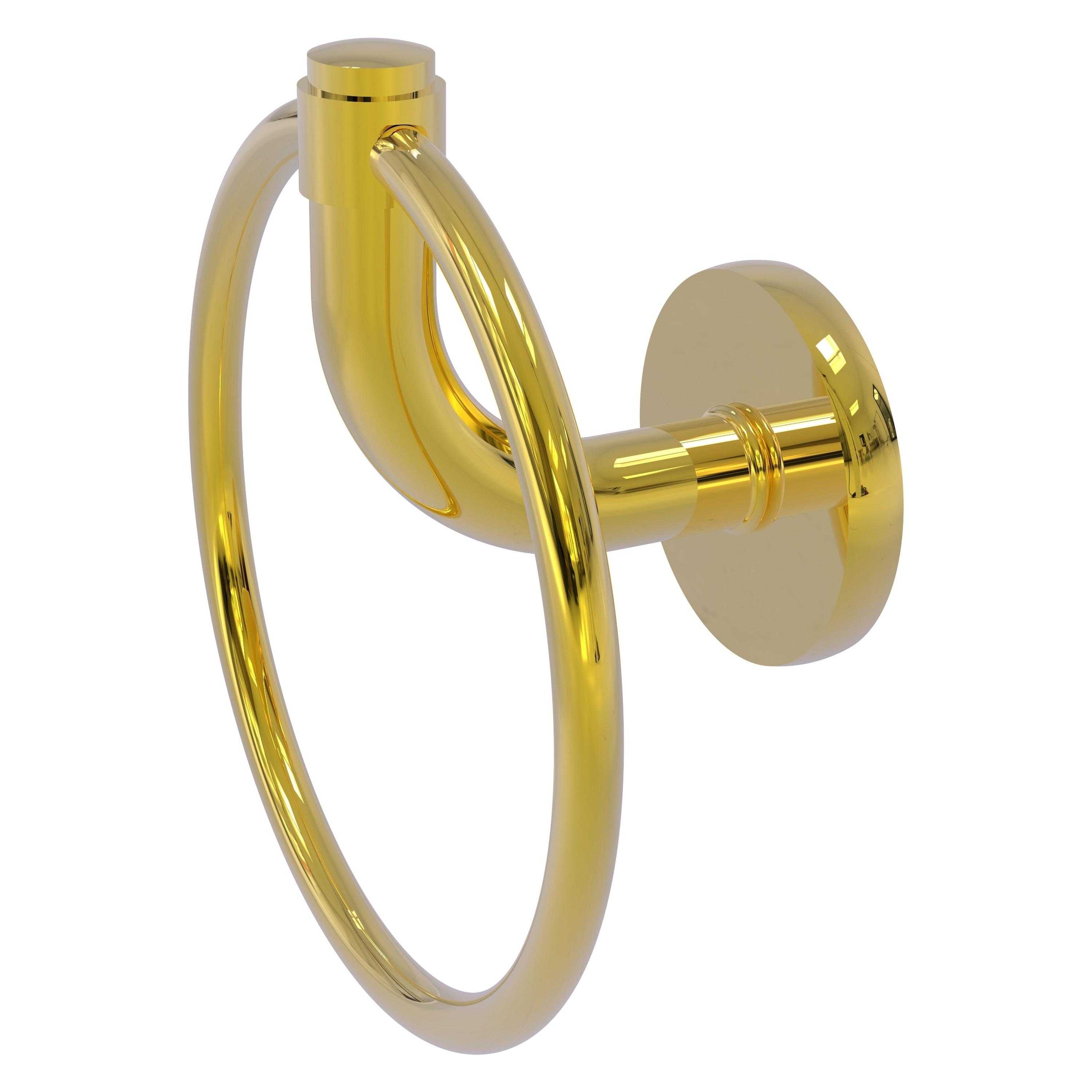 Polished Brass Wall Mounted Towel Ring