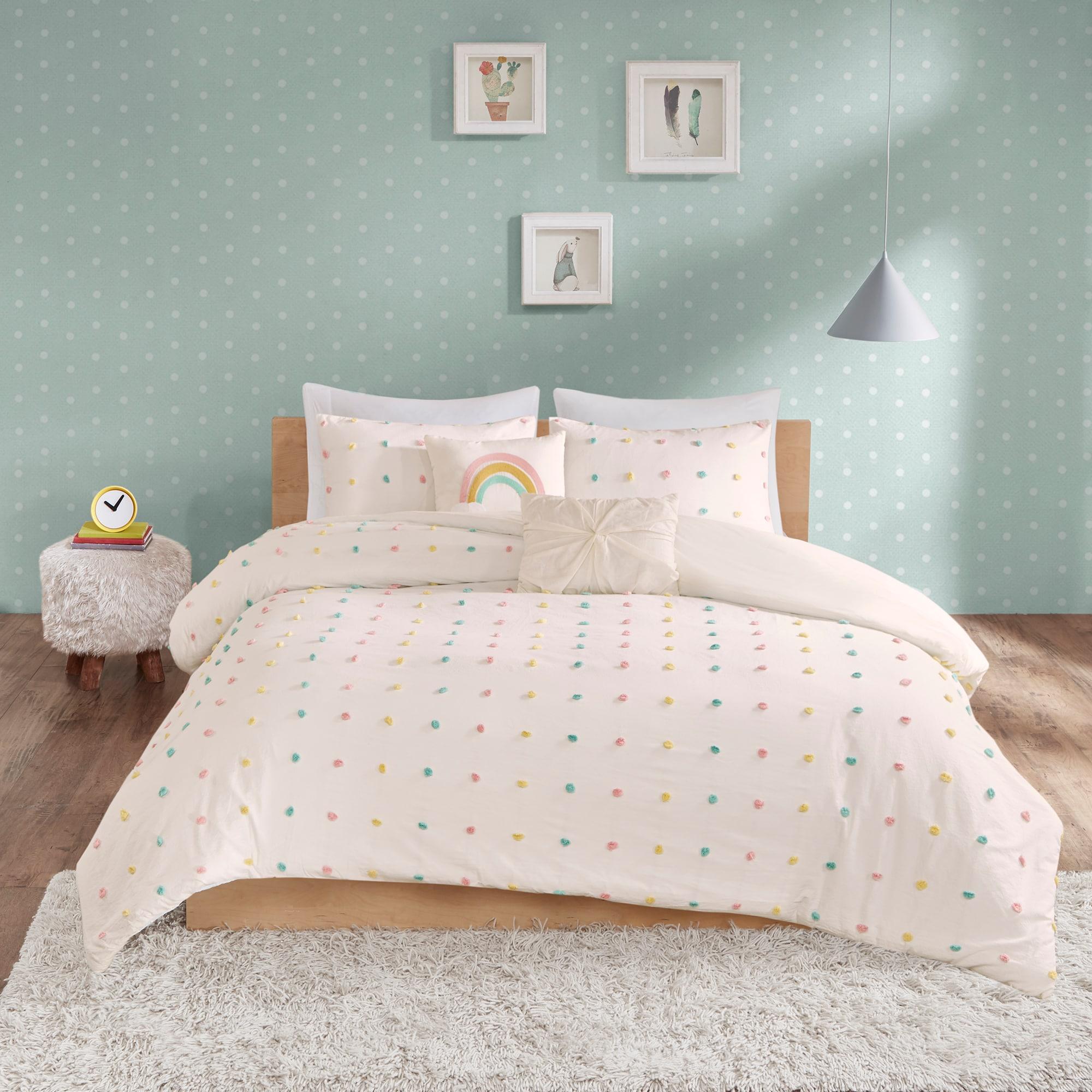Callie Cotton Jacquard Pom Pom Comforter Set