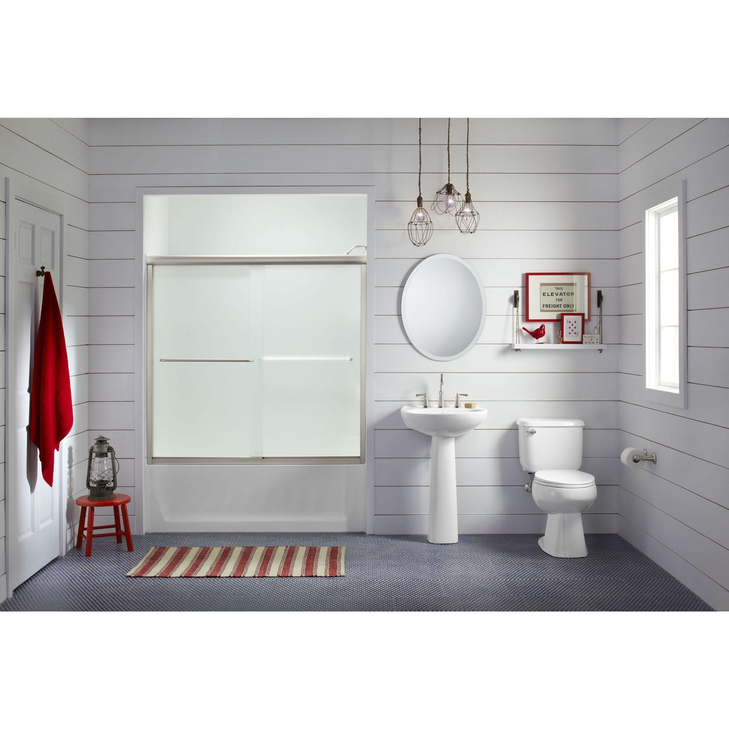 Sterling by Kohler 5425-59DR-G05 Finesse 59.63'' x 55.5'' Bypass Frameless Bath Door
