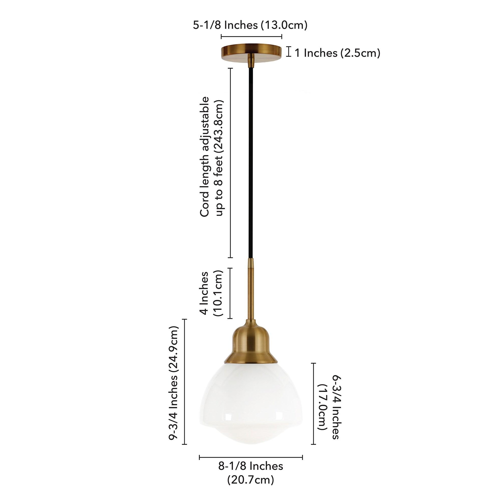 Katarina Single Light Glass Dimmable Pendant