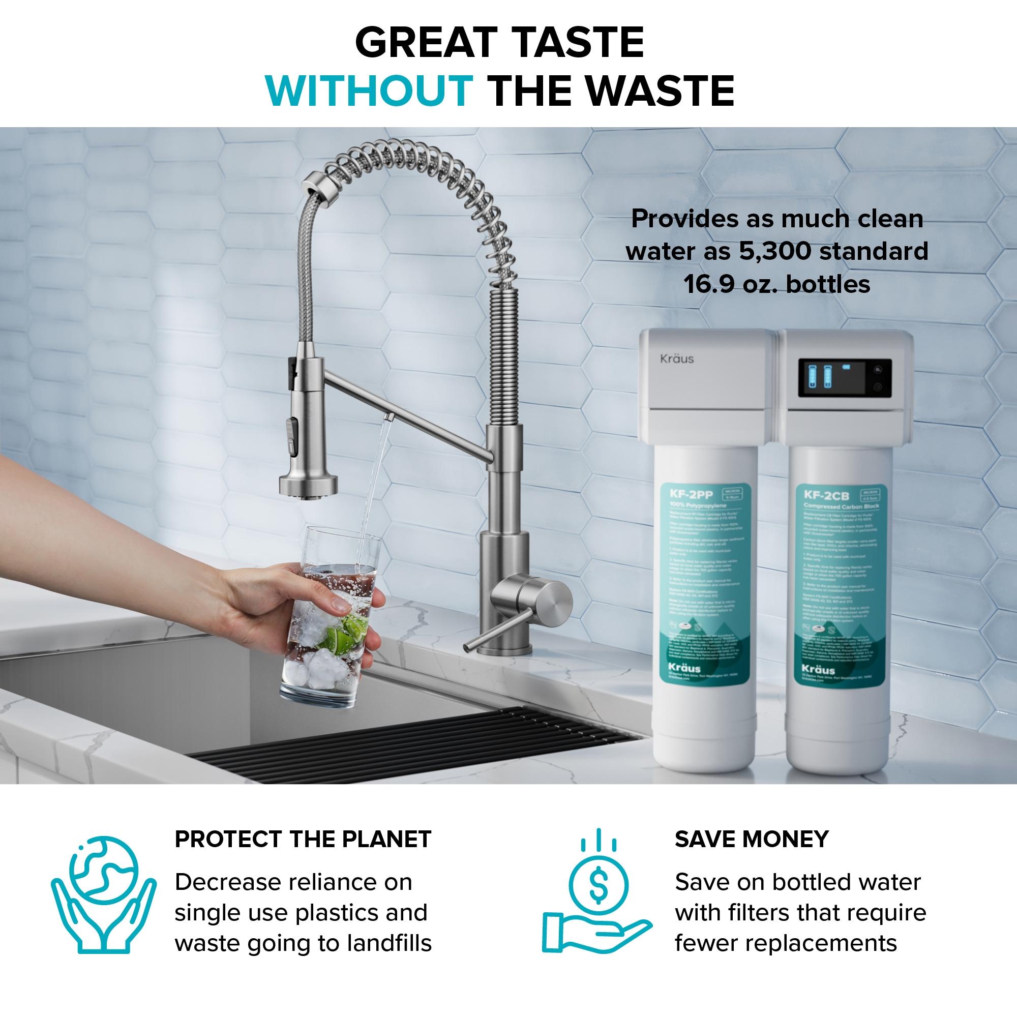 Purita White Dual-Stage Under Sink Water Filtration System