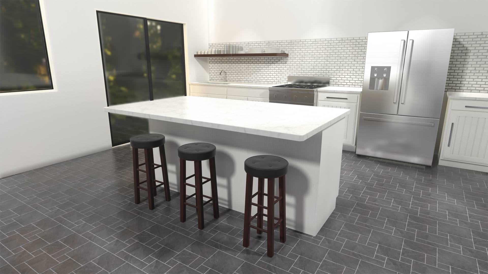 The Original Granite Bracket The Original™ Hidden Island Support Bracket (44 inch, Aluminum)