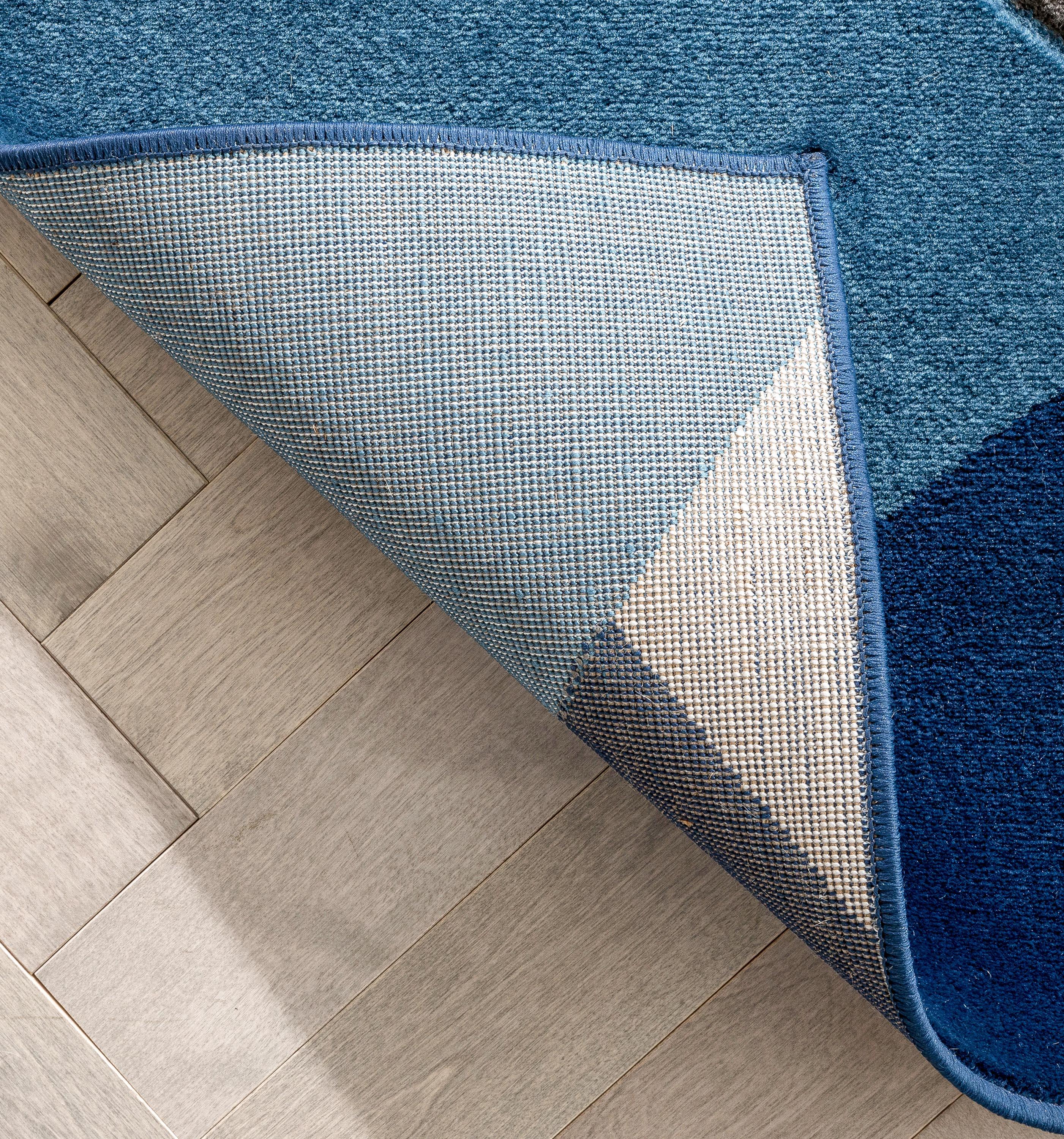 Well Woven Good Vibes Nora Modern Geometric Blue 3'11" x 5'3" Area Rug