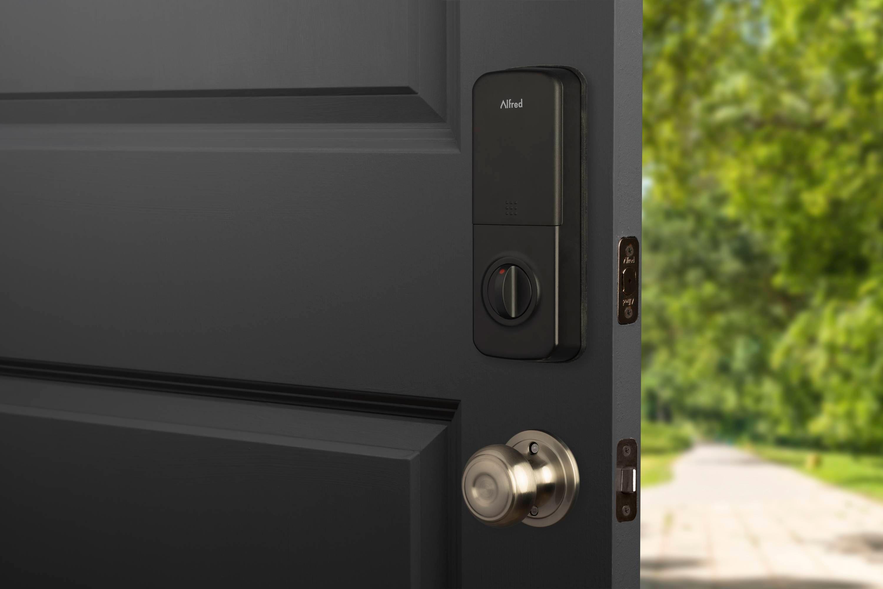 Alfred DB1 Smart Deadbolt Lock Z-Wave With Key - Black